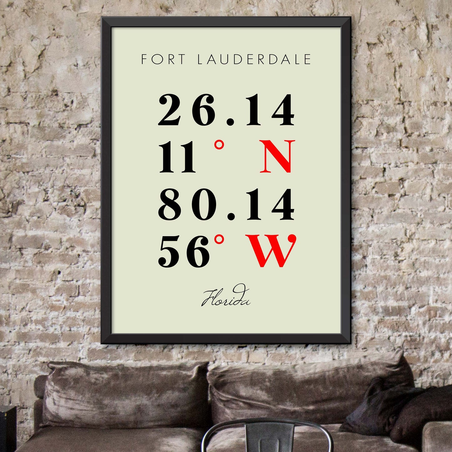 Fort-Lauderdale Coordinate Map