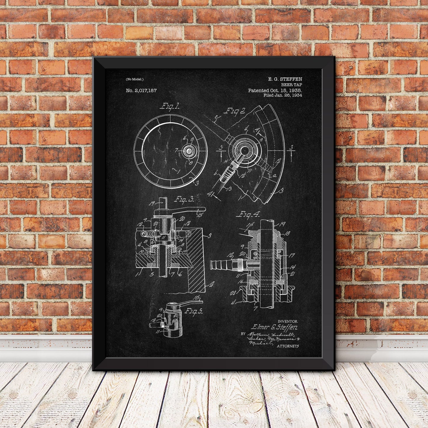 Beer Tap Patent Patent Print