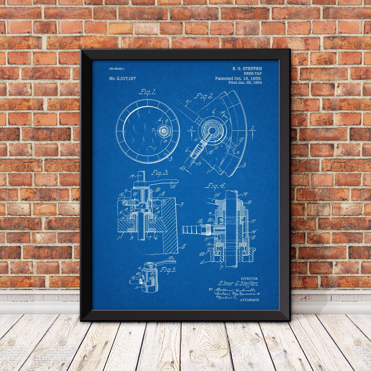 Beer Tap Patent Patent Print
