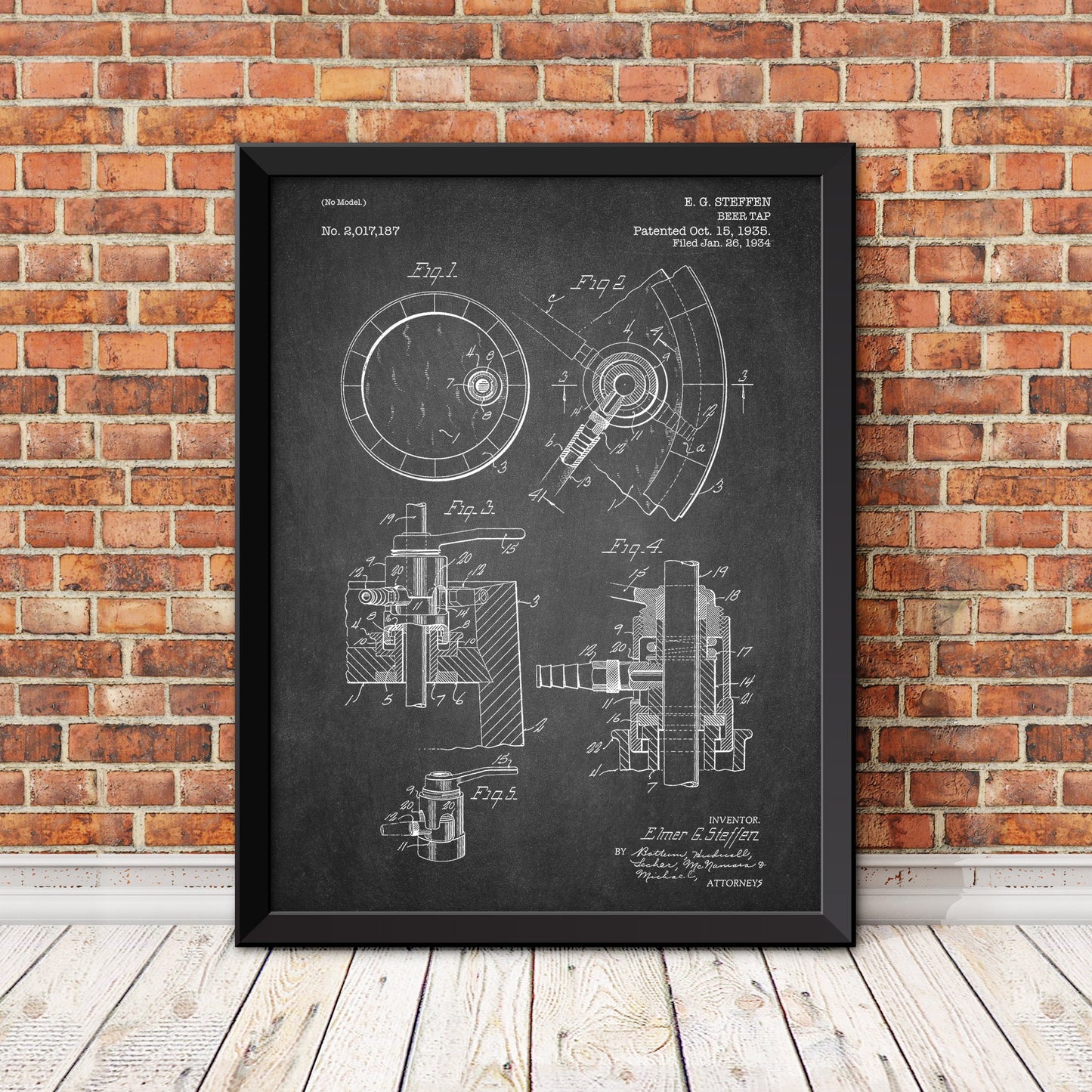 Beer Tap Patent Patent Print