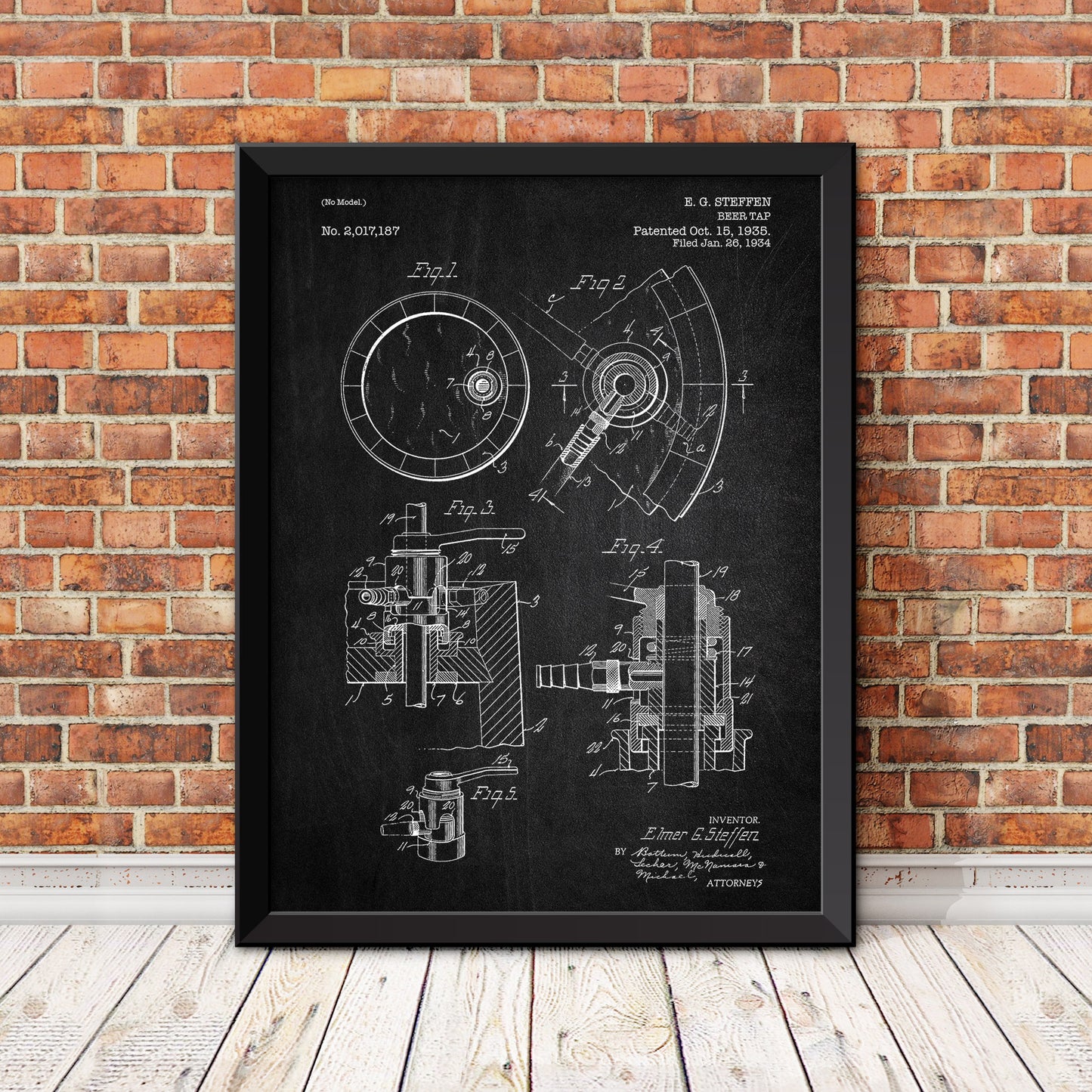 Beer Tap Patent Patent Print