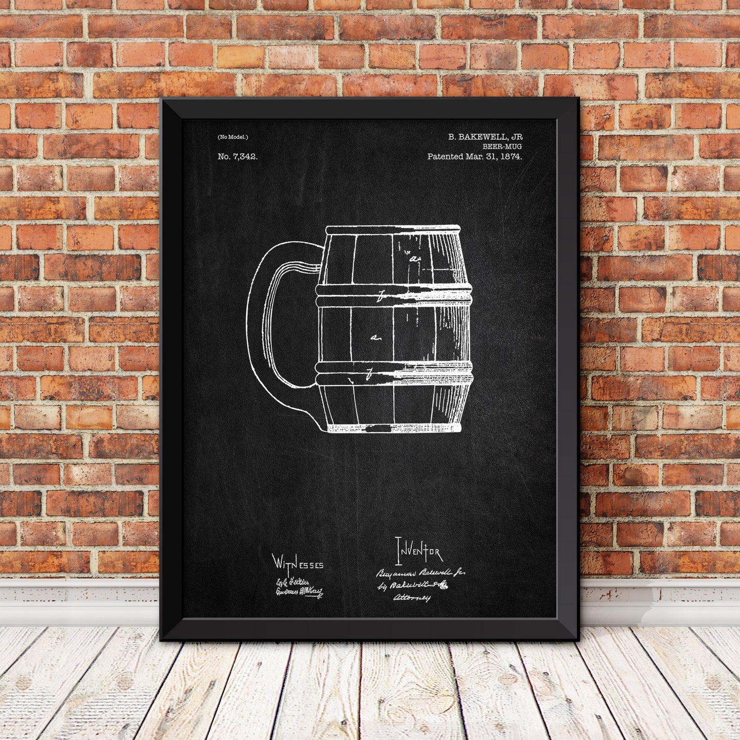 Beer Mug Patent Patent Print