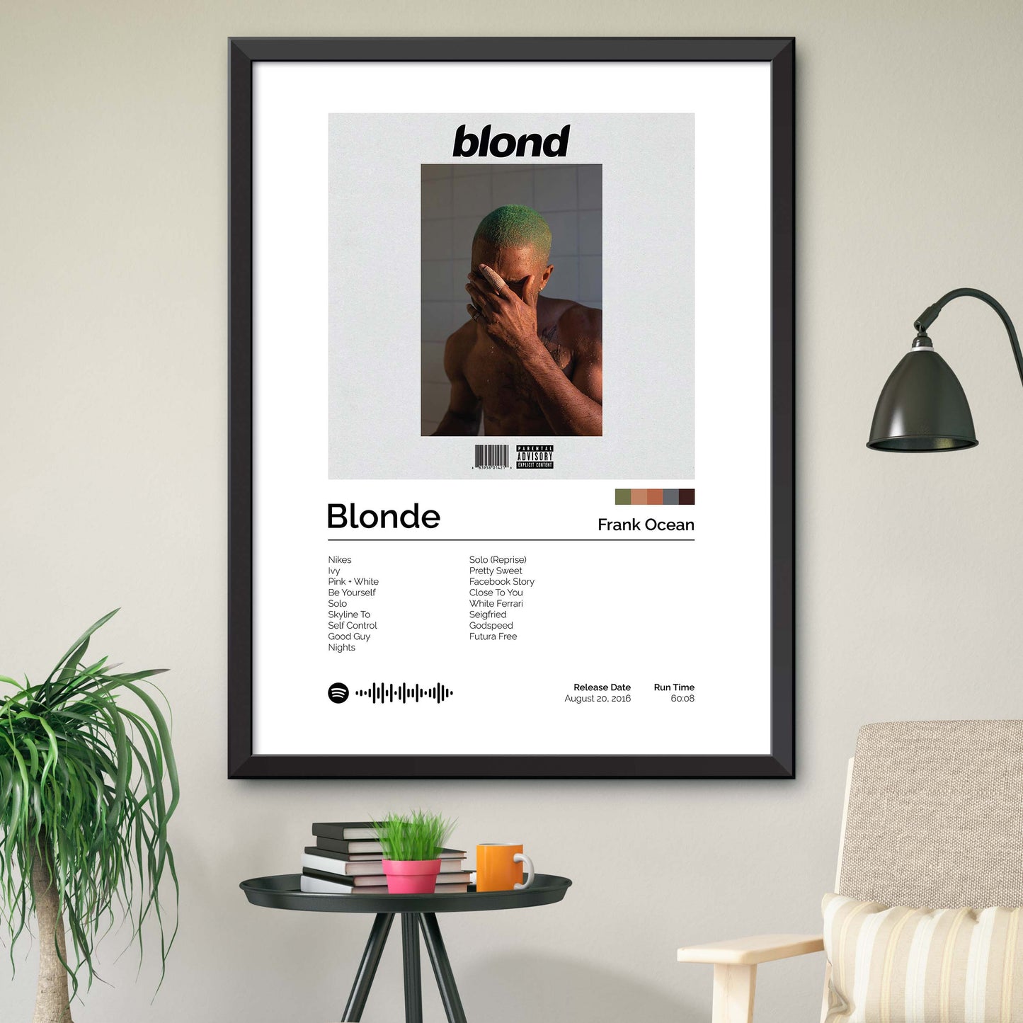 Frank Ocean - Blonde S1 Album Cover Print