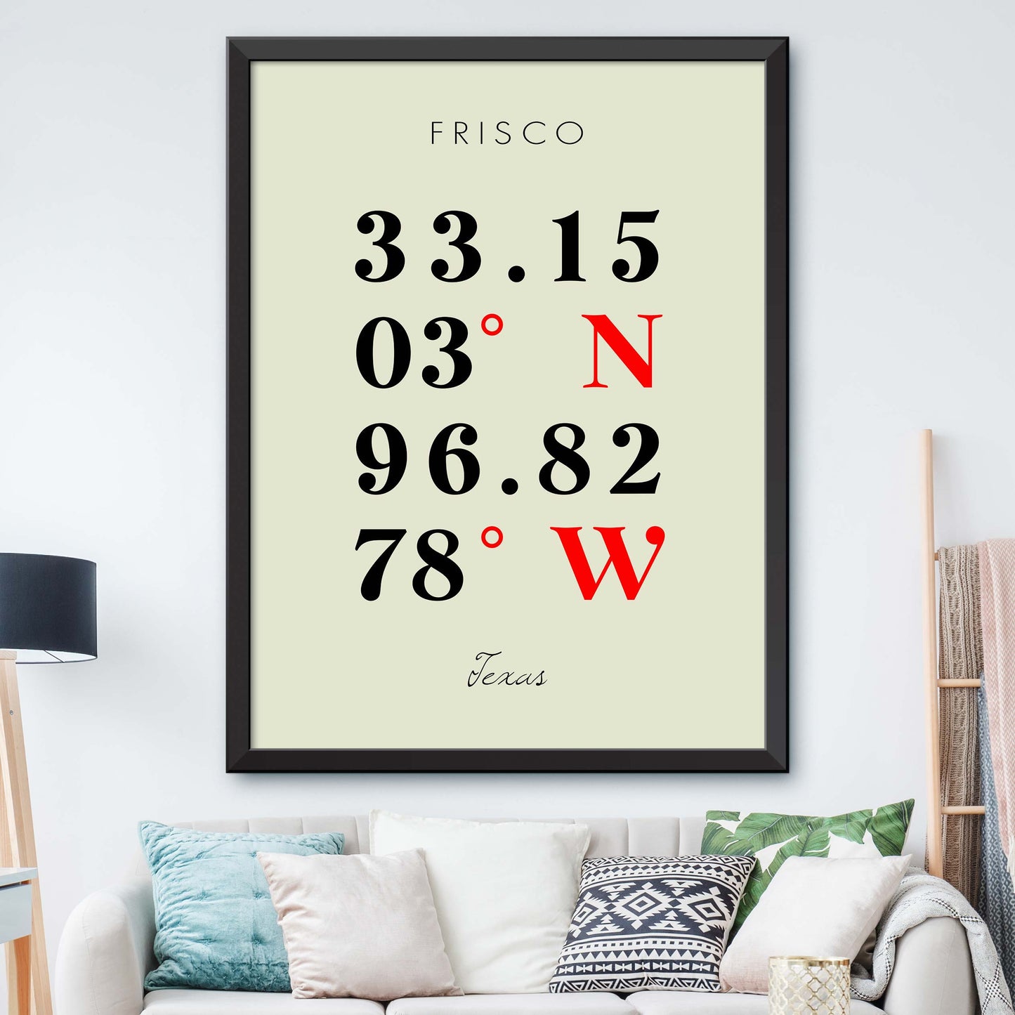 Frisco Coordinate Map