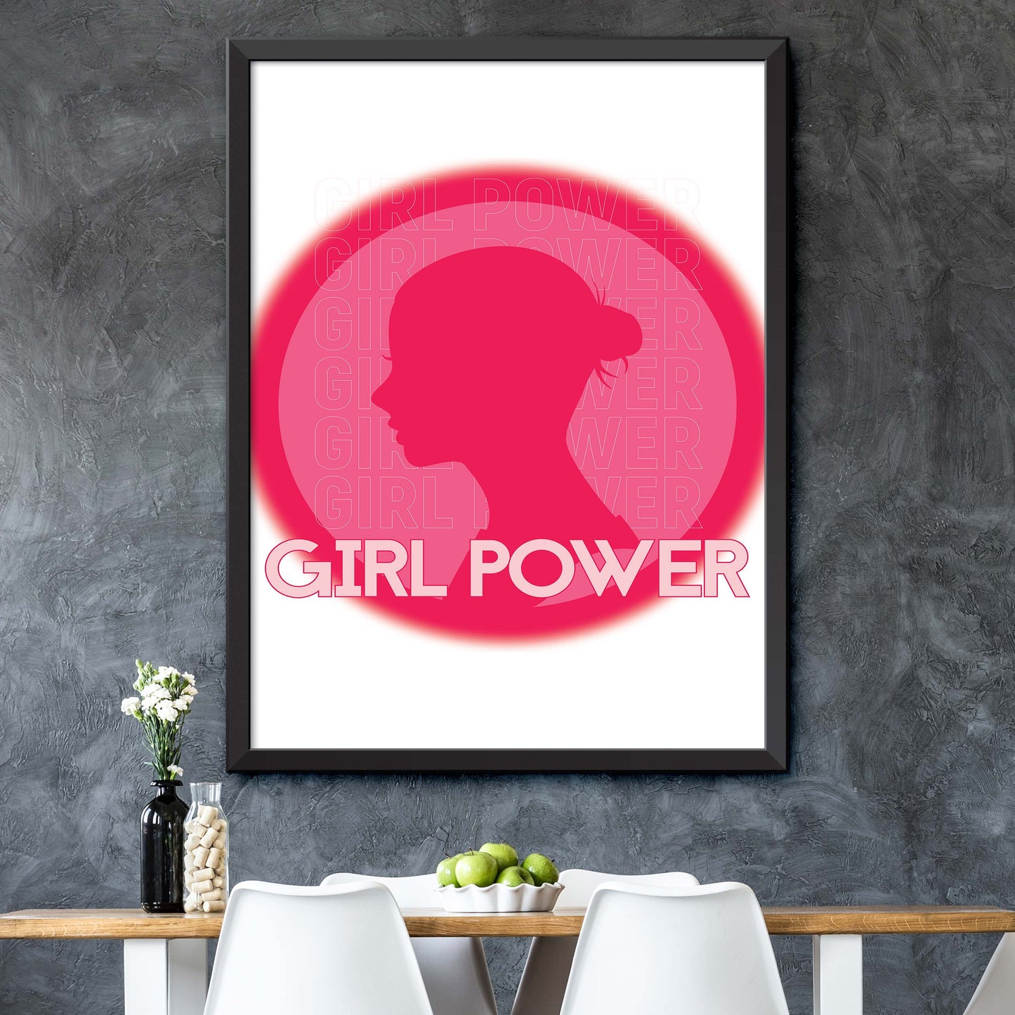 Girl Power Emblem Print