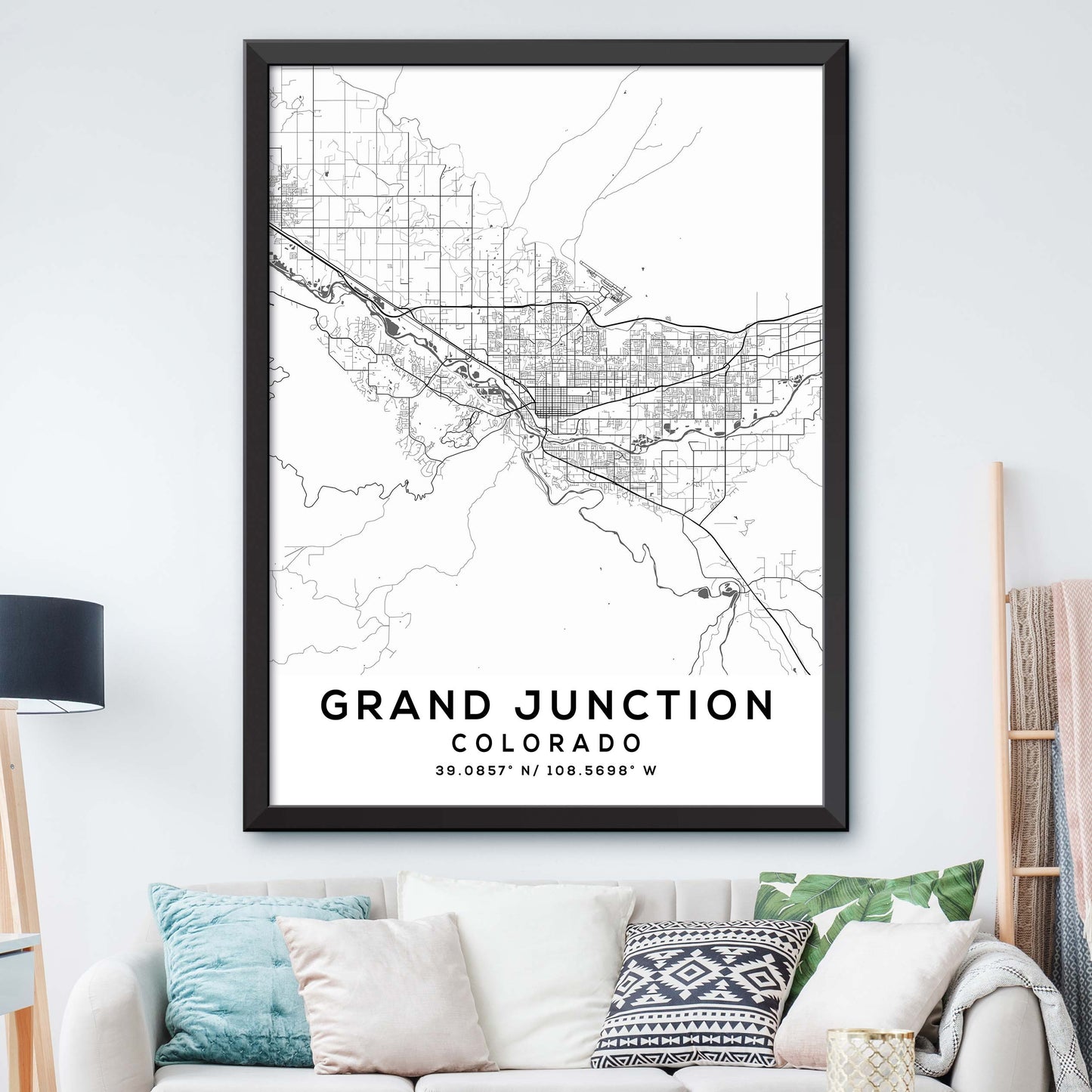 Grand-Junction,Colorado Map Print