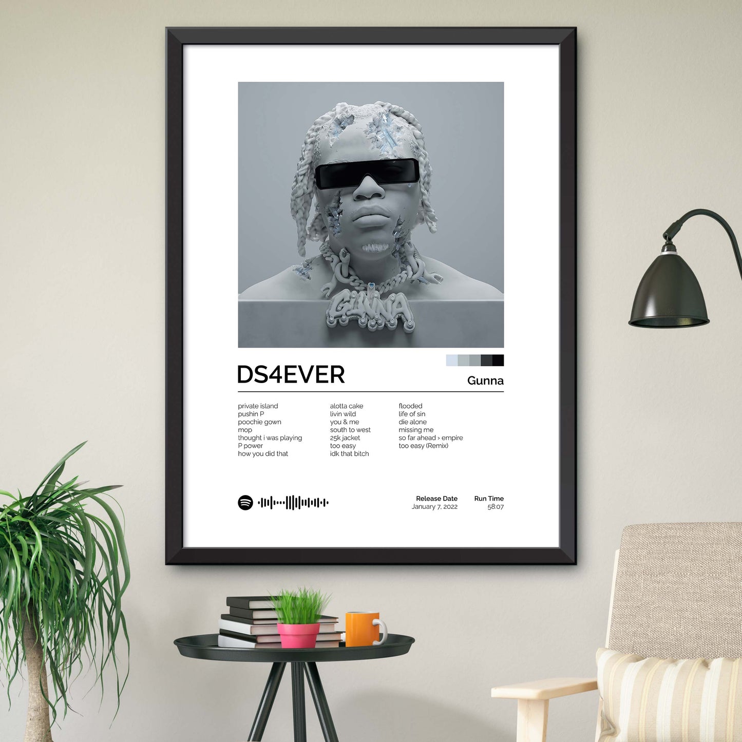 Gunna - DS4EVER Album Cover Print