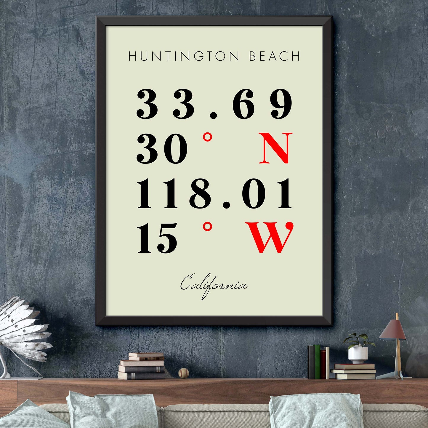 Huntington-Beach Coordinate Map