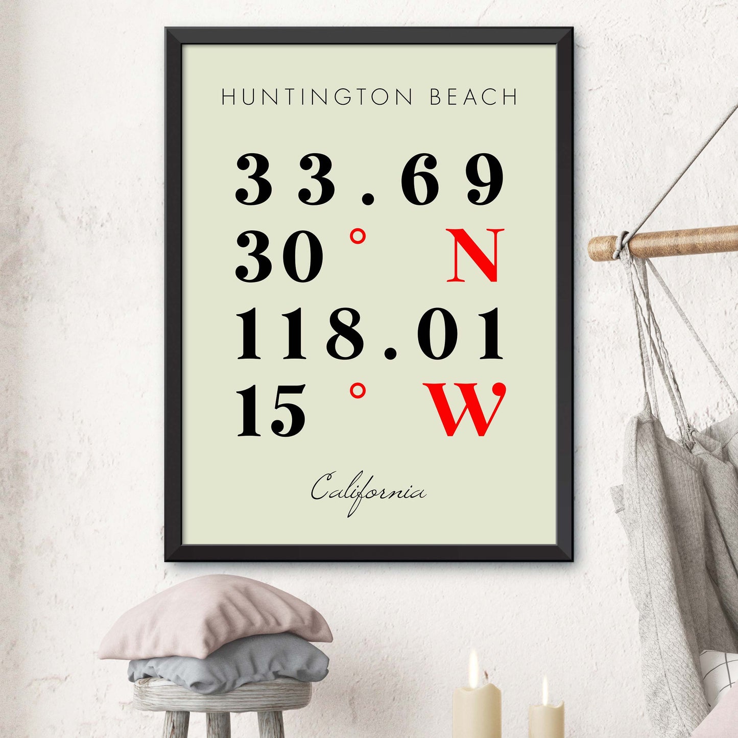 Huntington-Beach Coordinate Map