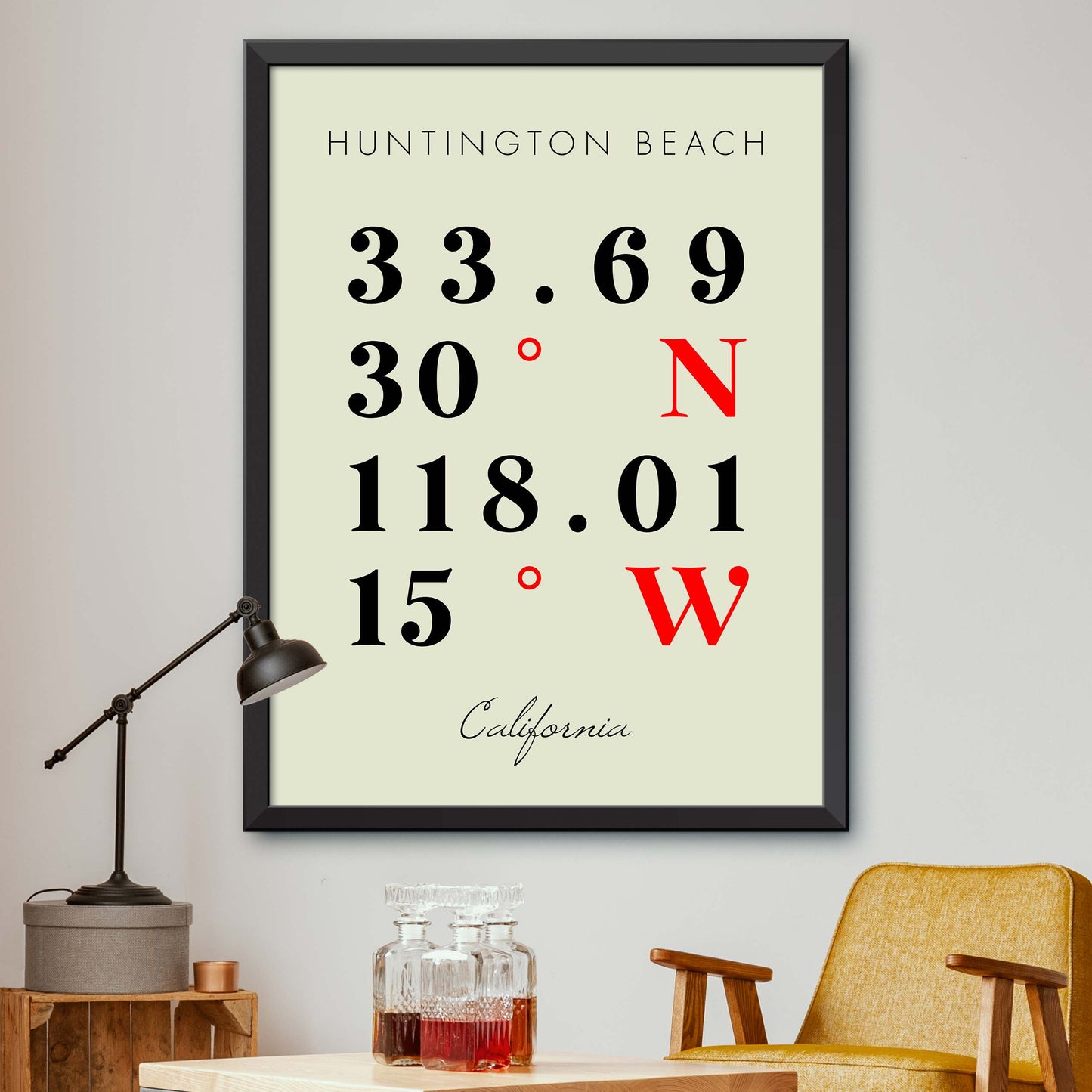 Huntington-Beach Coordinate Map