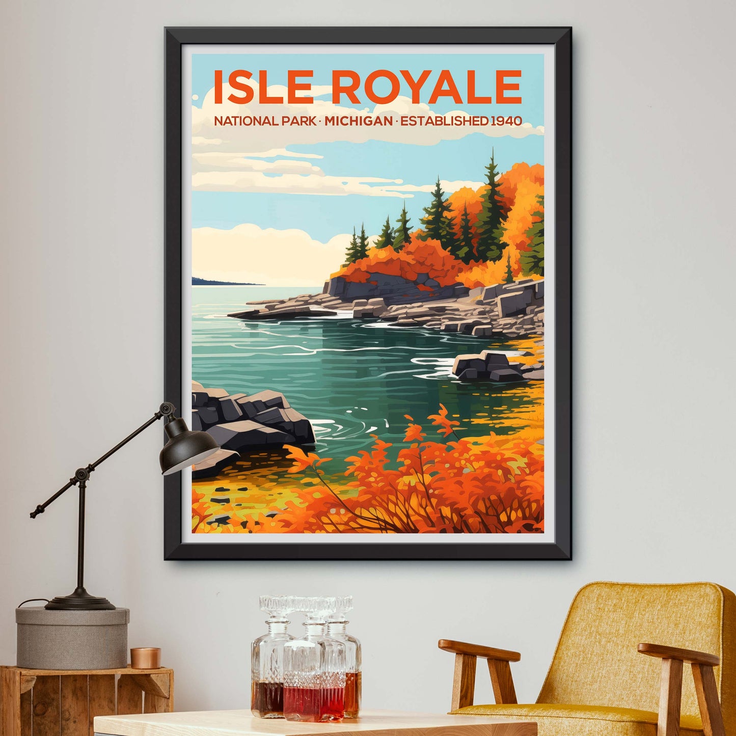 Isle Royale National Park Travel Print