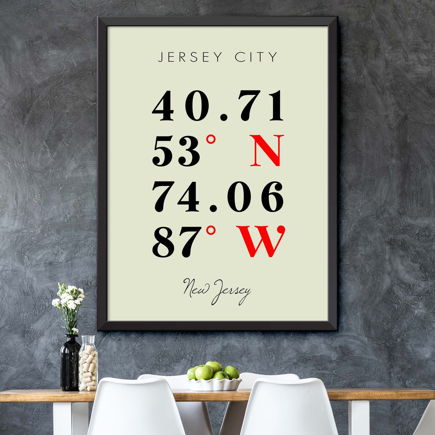 Jersey-City Coordinate Map