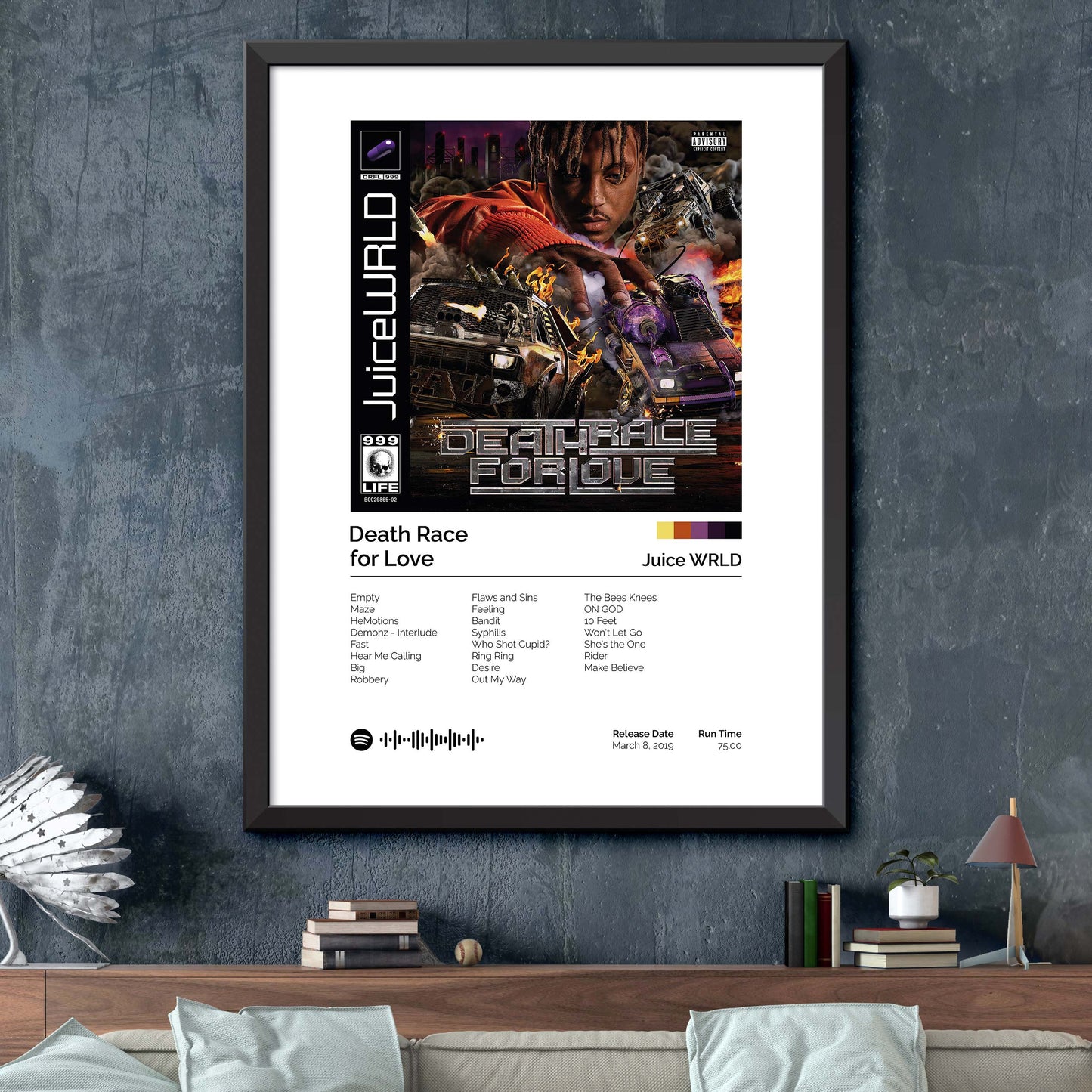 Juice World - Death Race for Love Album Cover Print