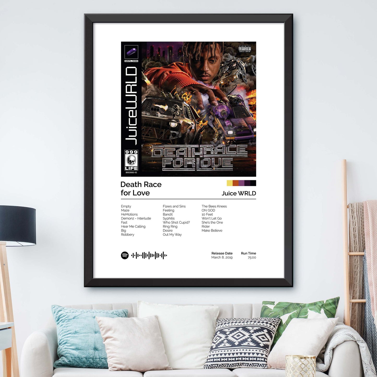 Juice World - Death Race for Love Album Cover Print