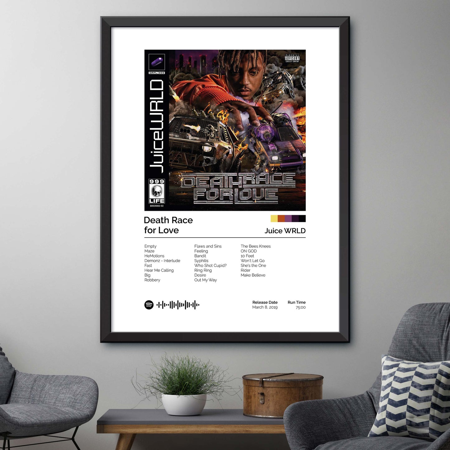 Juice World - Death Race for Love Album Cover Print