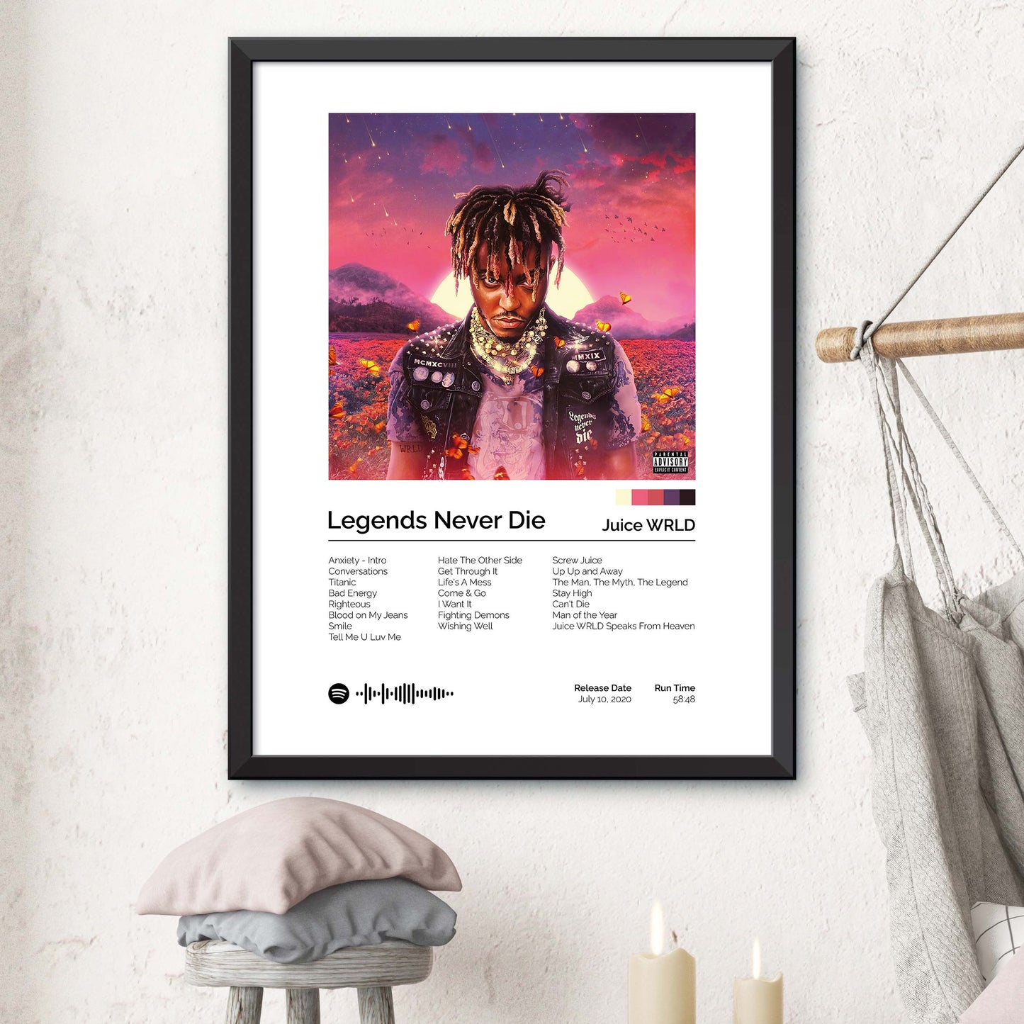 Juice Wrld - Legends Never Die Album Cover Print