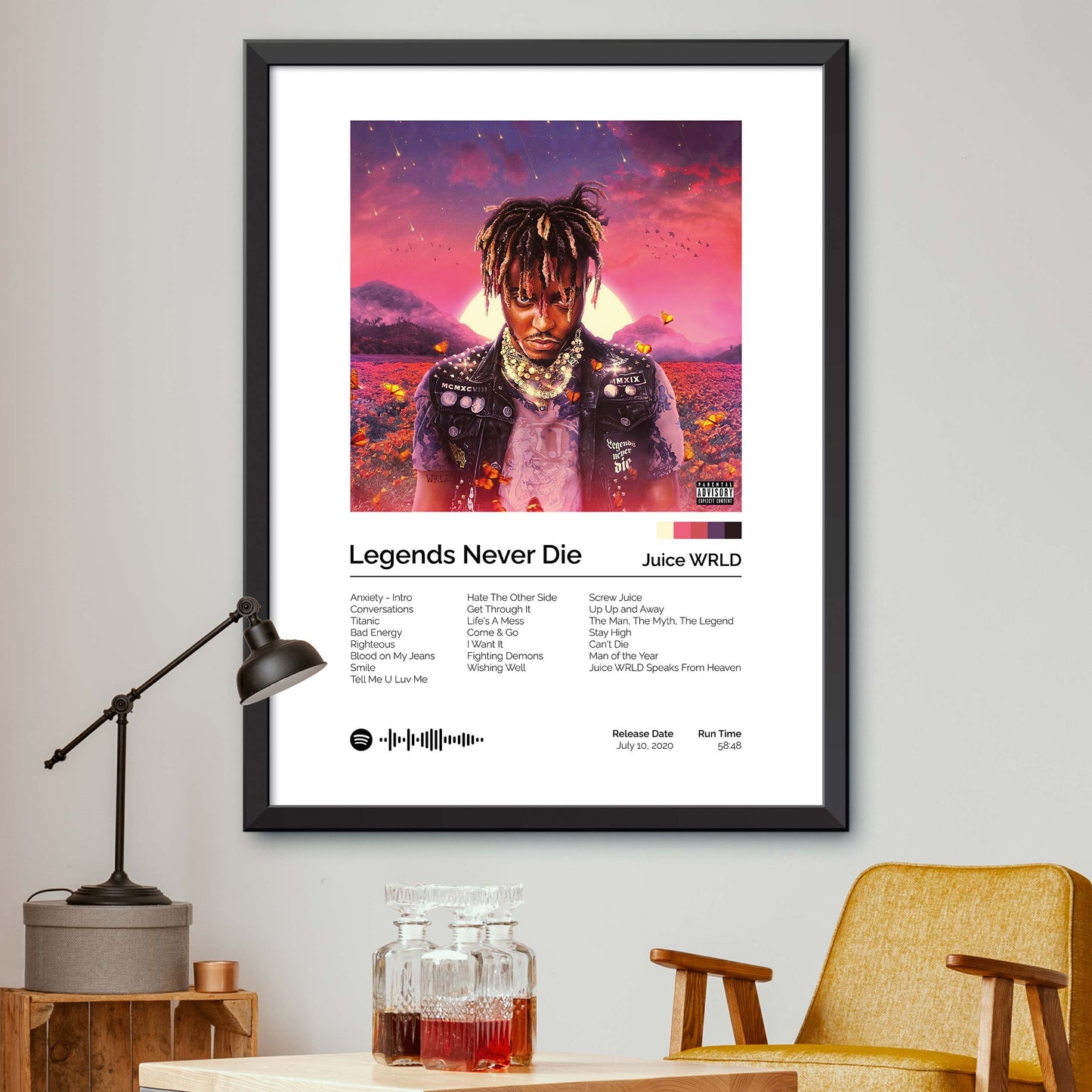 Juice Wrld - Legends Never Die Album Cover Print