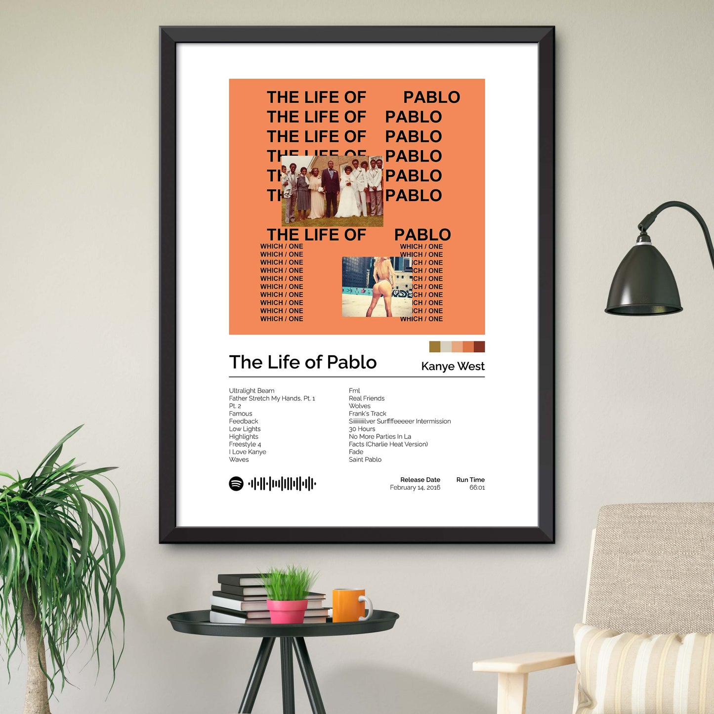 Kanye West - The Life of Pablo S1 Album Cover Print
