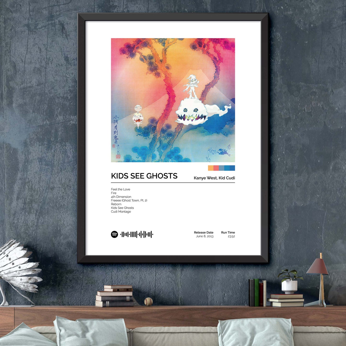 Kids See Ghosts - Kids See Ghosts Album Cover Print