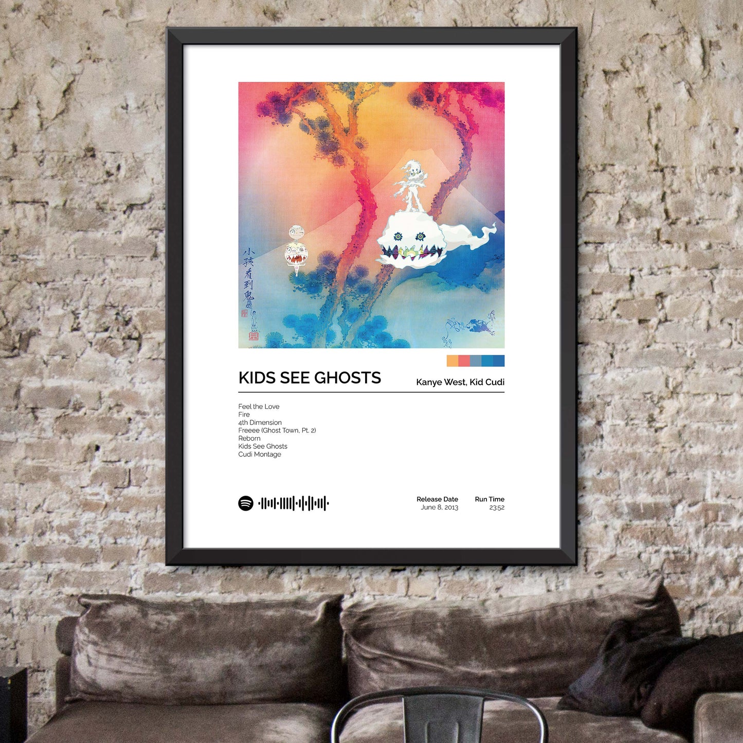 Kids See Ghosts - Kids See Ghosts Album Cover Print