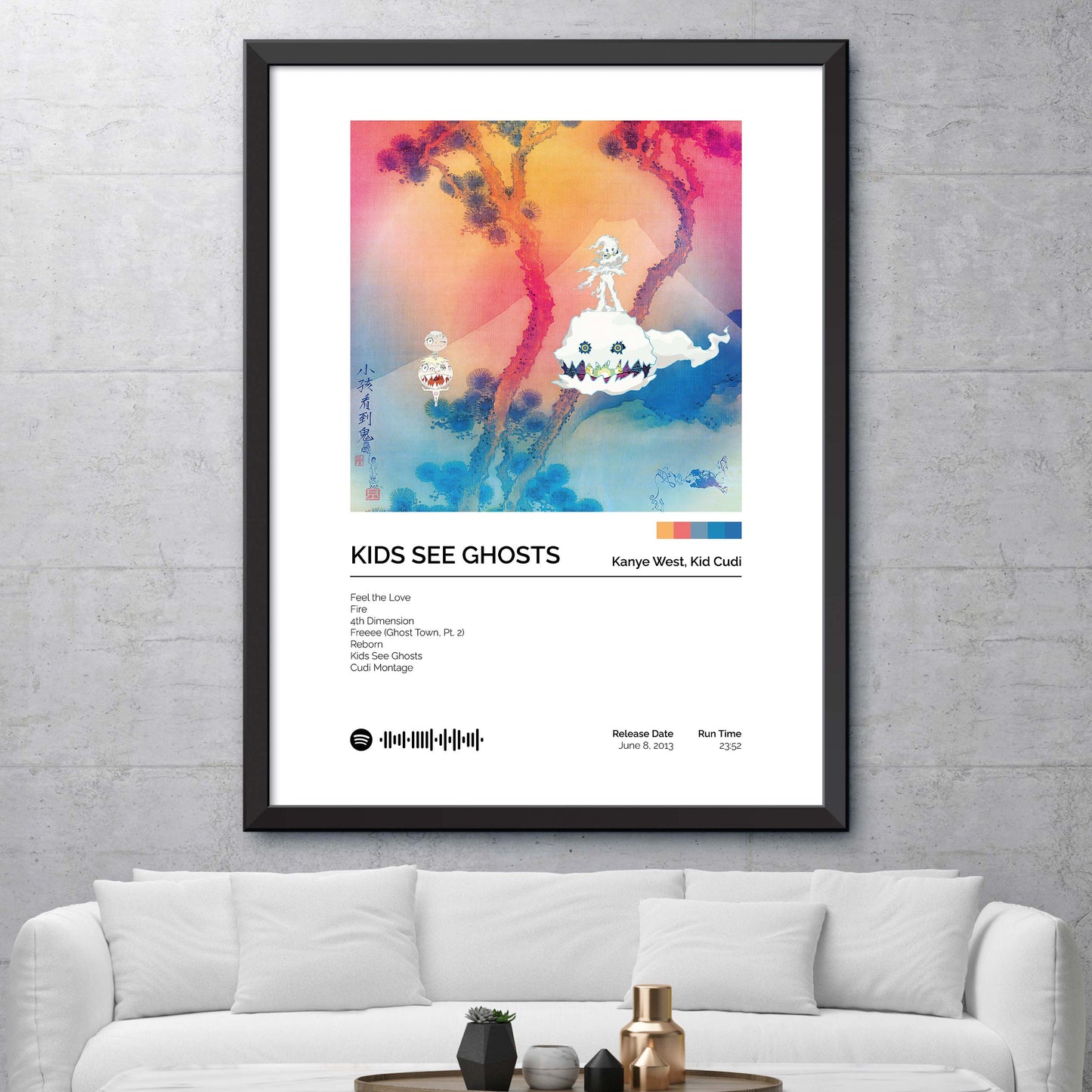 Kids See Ghosts - Kids See Ghosts Album Cover Print