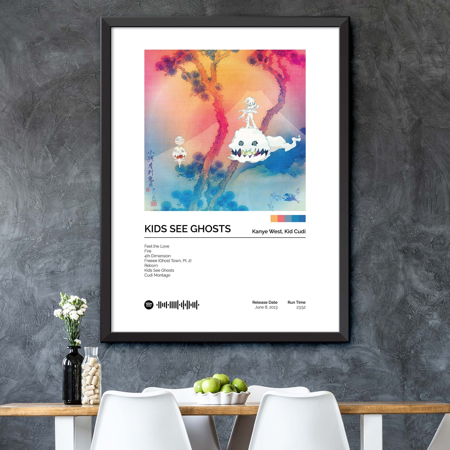 Kids See Ghosts - Kids See Ghosts Album Cover Print