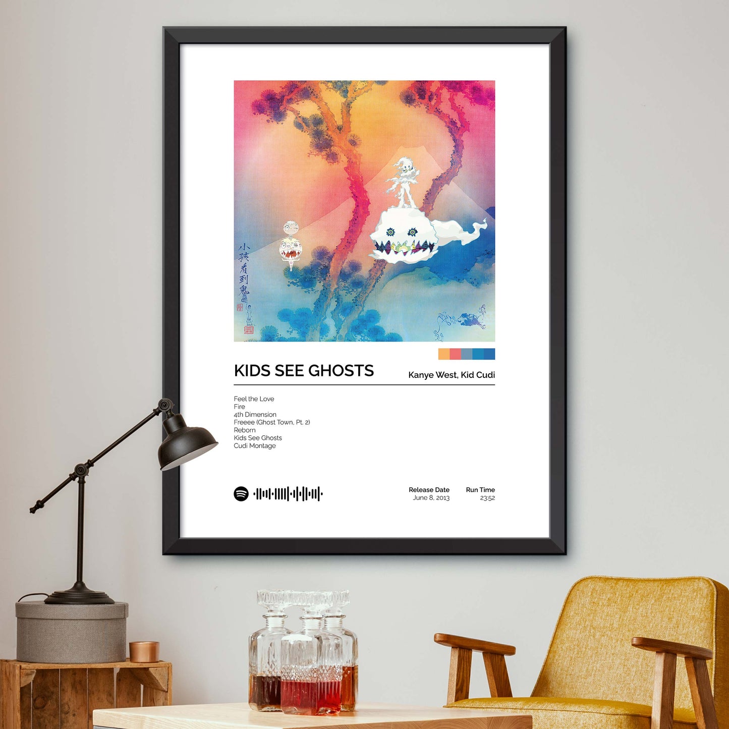 Kids See Ghosts - Kids See Ghosts Album Cover Print