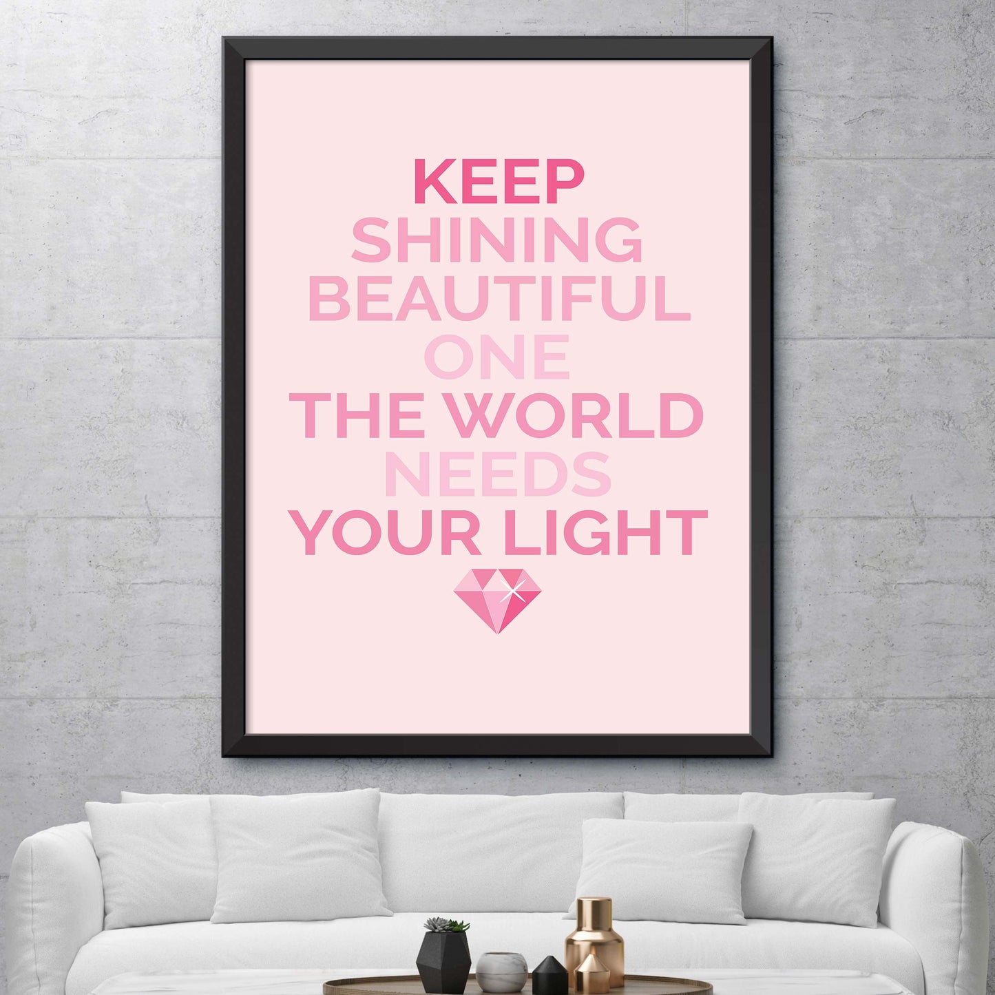 Keep Shining Beautiful Poster
