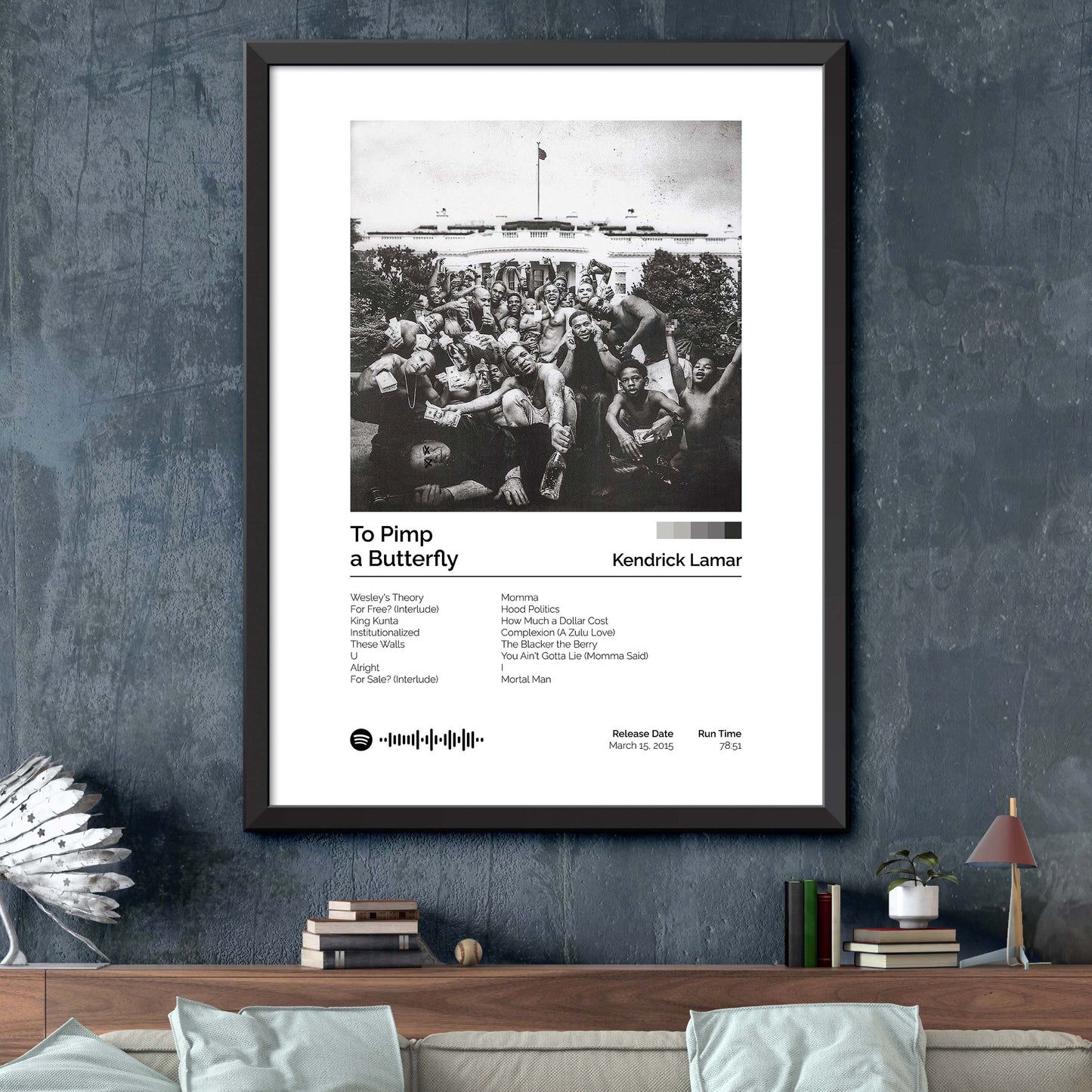 Kendrick Lamar - To Pimp a Butterfly Album Cover Print