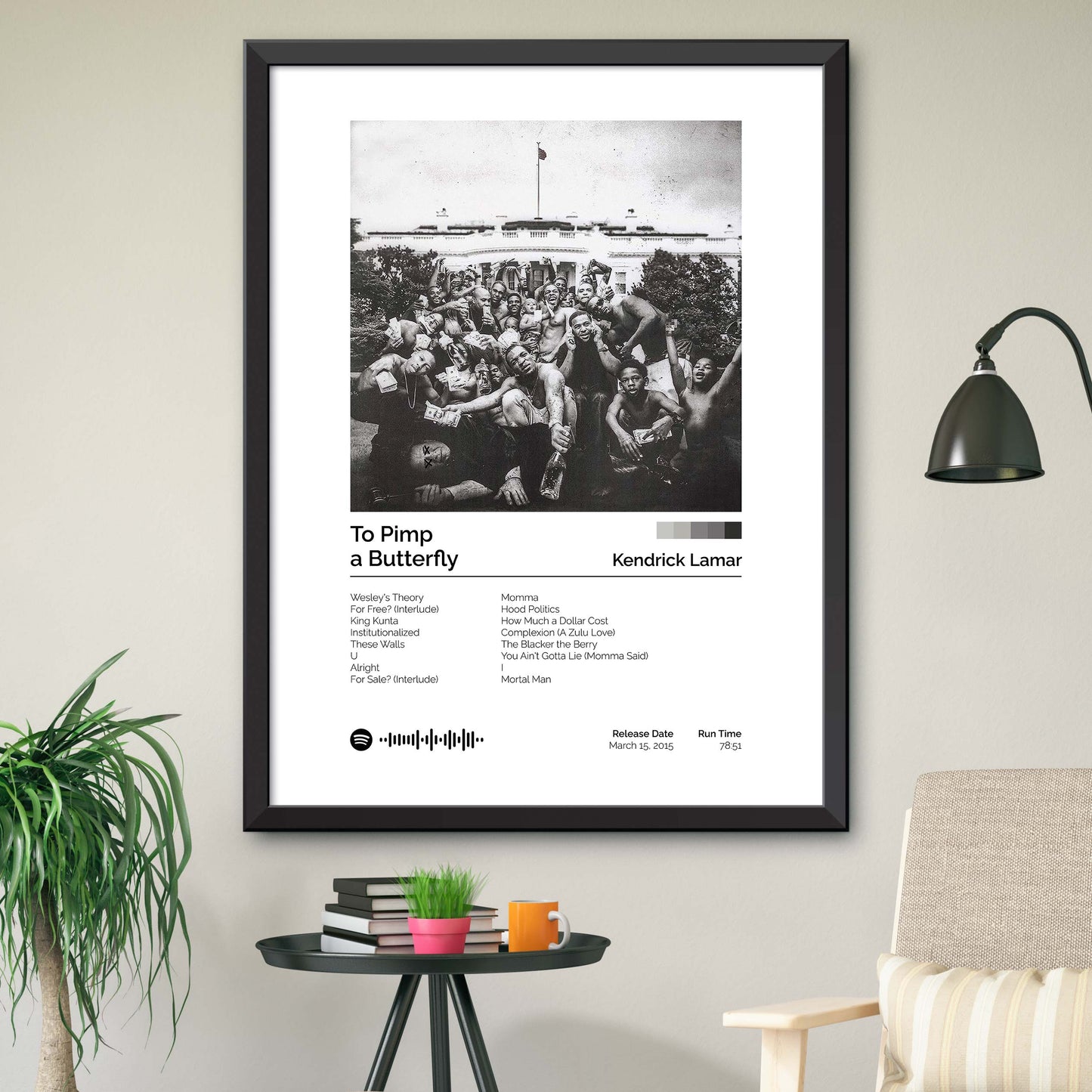 Kendrick Lamar - To Pimp a Butterfly Album Cover Print