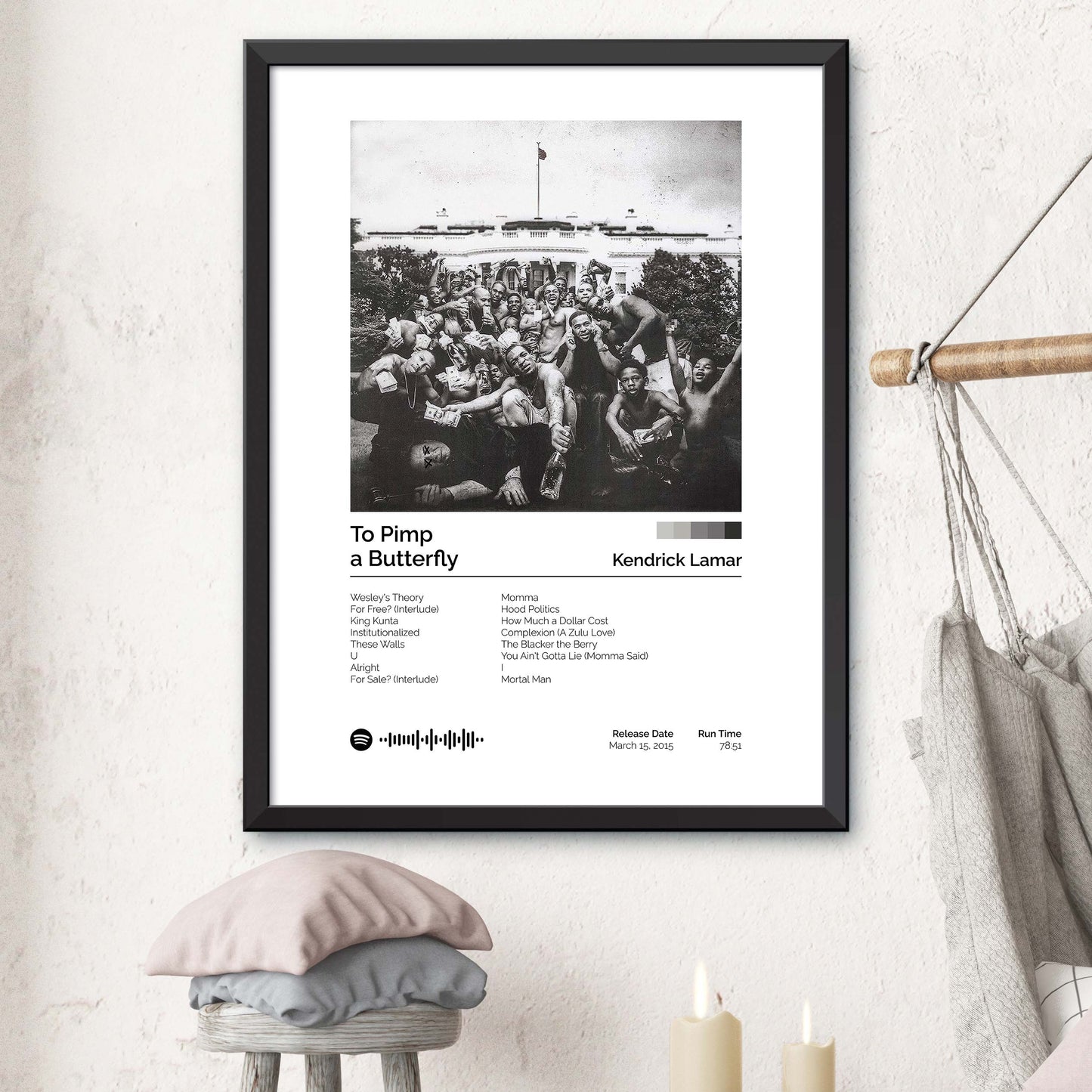 Kendrick Lamar - To Pimp a Butterfly Album Cover Print