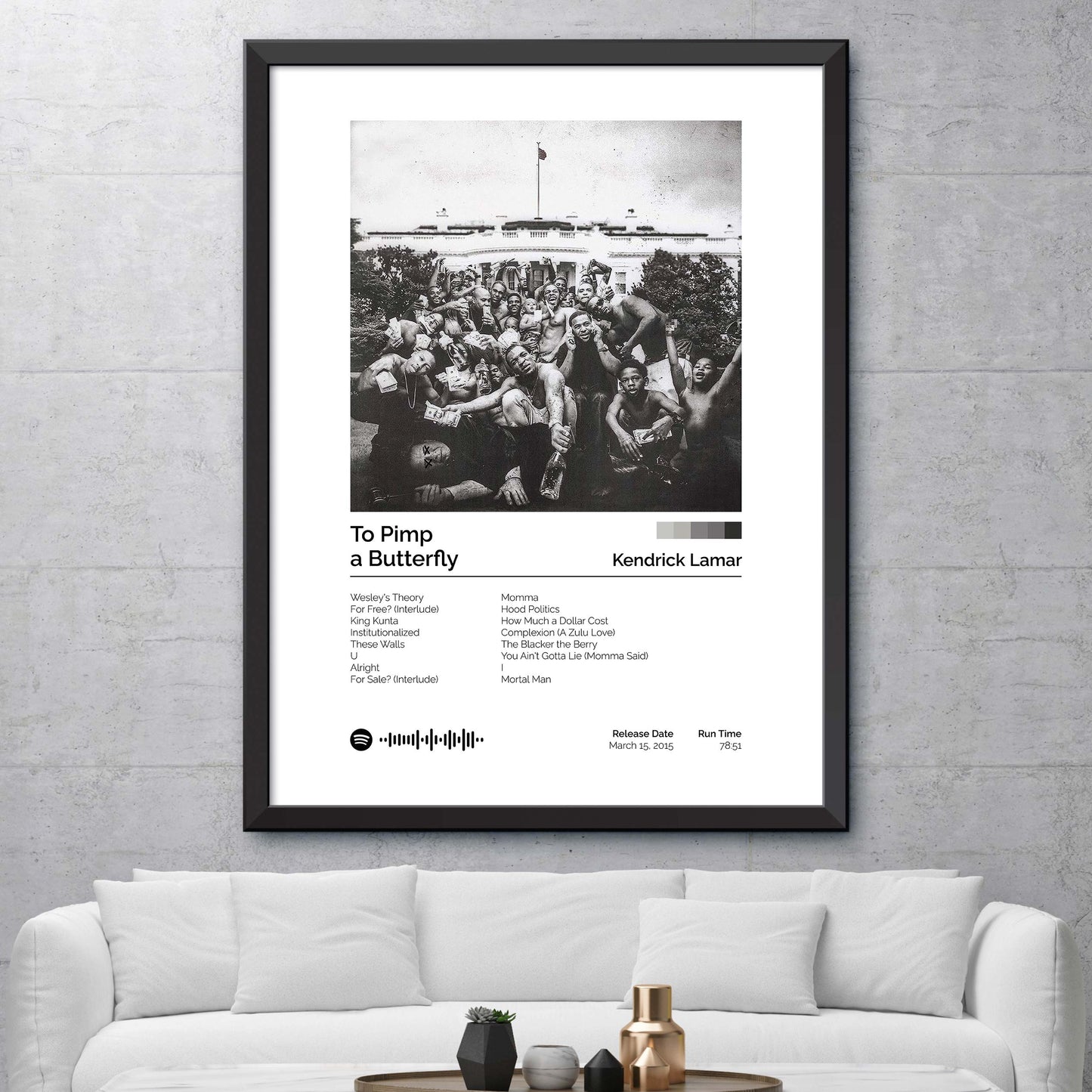 Kendrick Lamar - To Pimp a Butterfly Album Cover Print