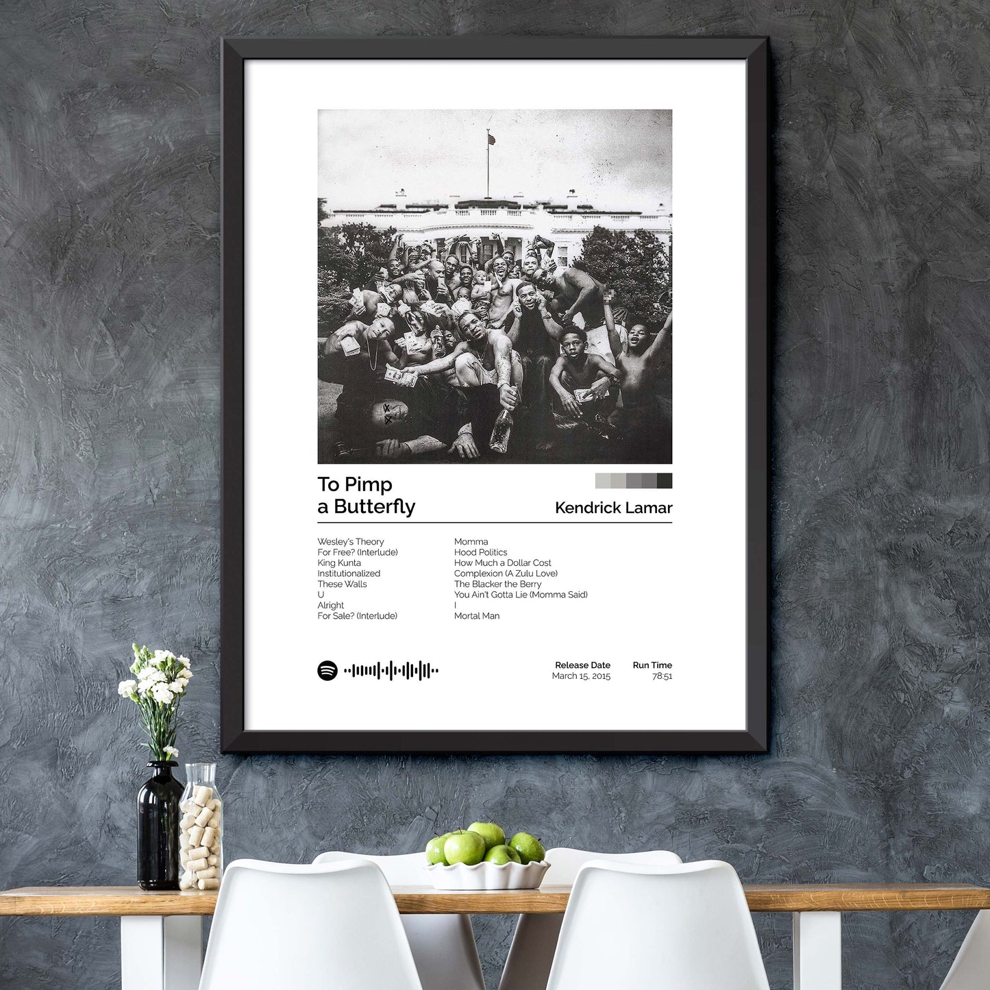 Kendrick Lamar - To Pimp a Butterfly Album Cover Print