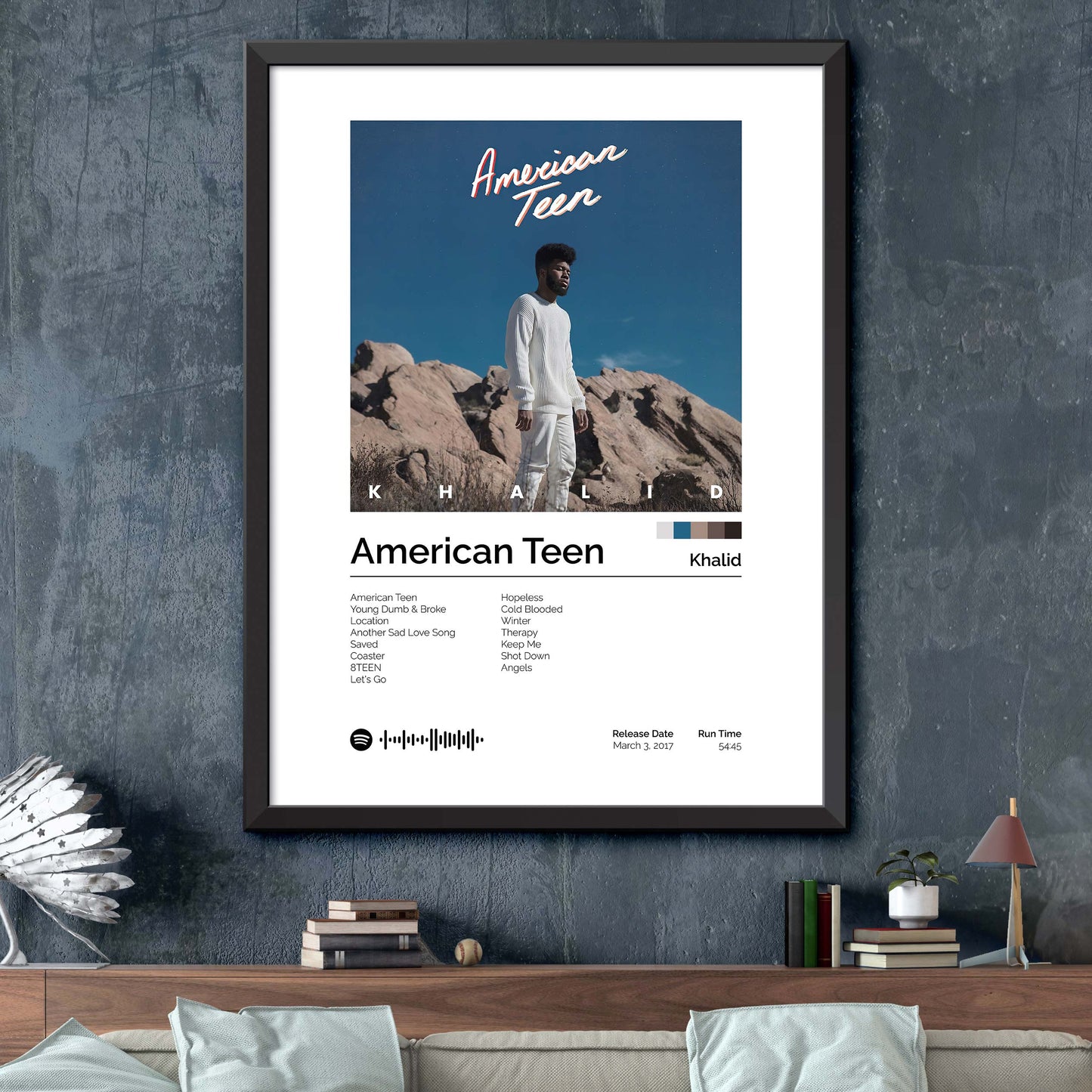Khalid - American Teen Album Cover Print
