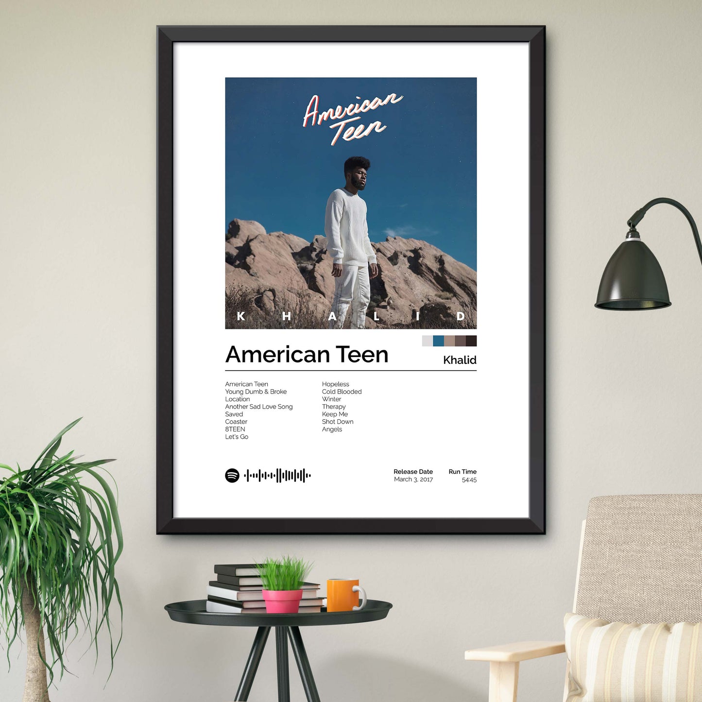 Khalid - American Teen Album Cover Print