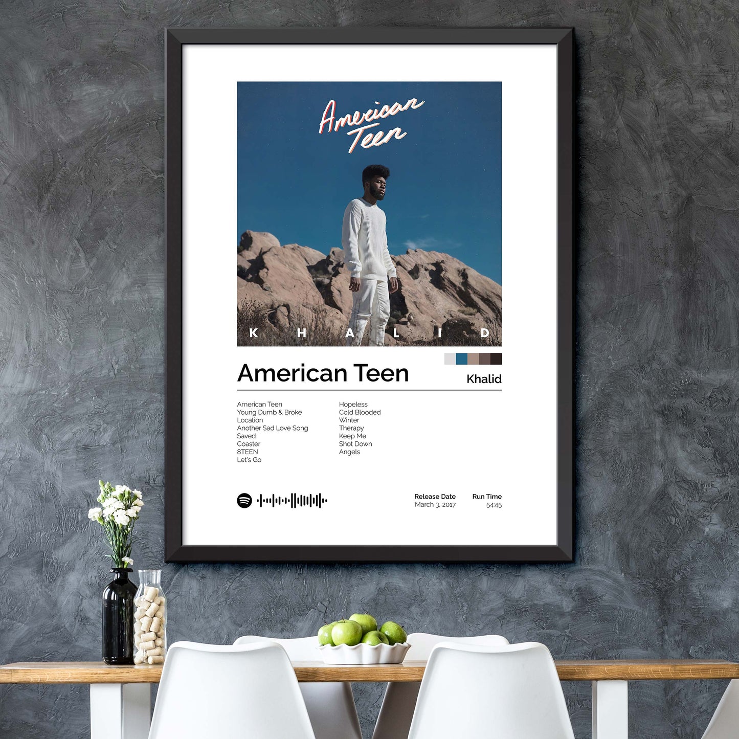 Khalid - American Teen Album Cover Print