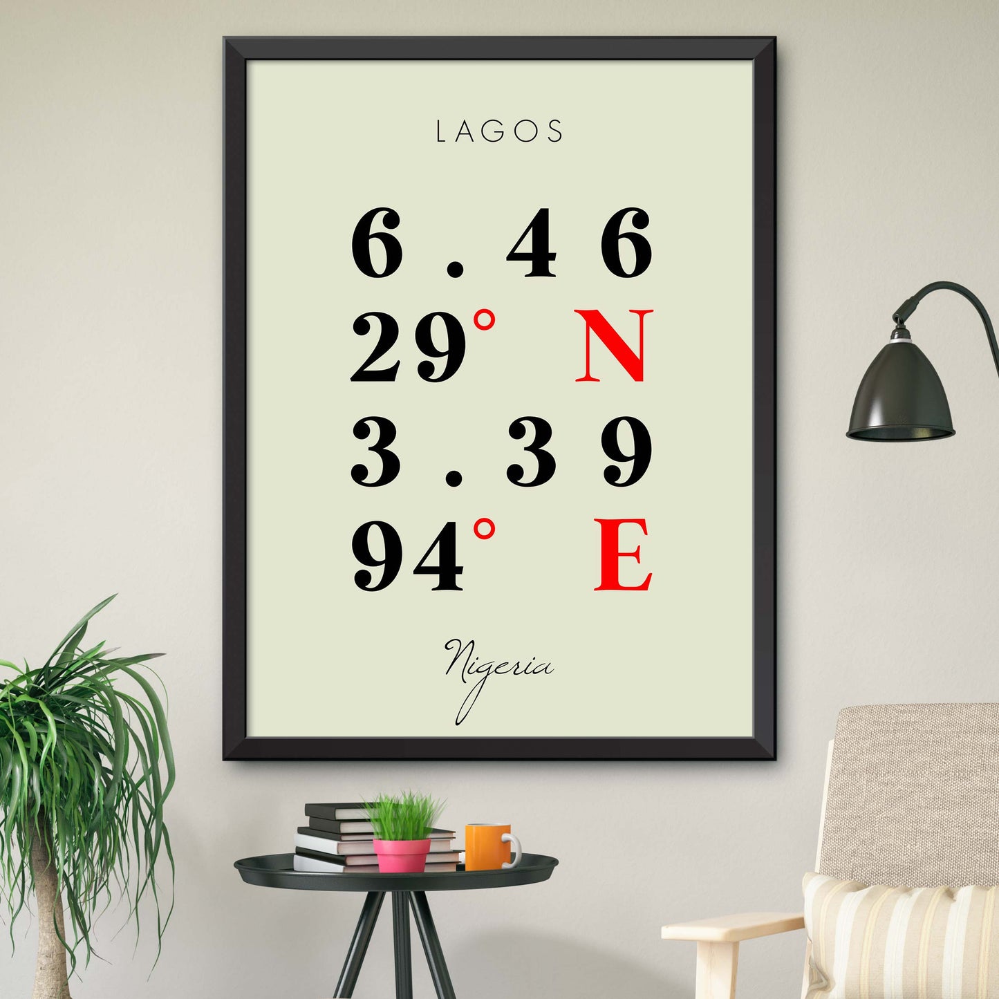 Lagos Coordinate Map