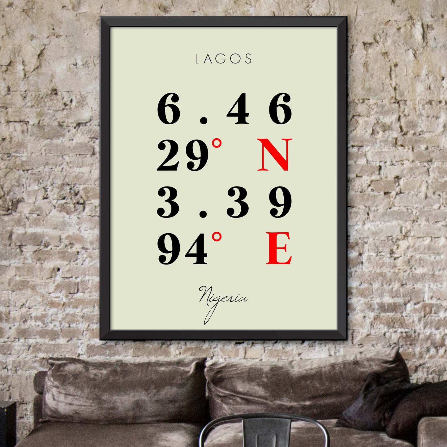 Lagos Coordinate Map