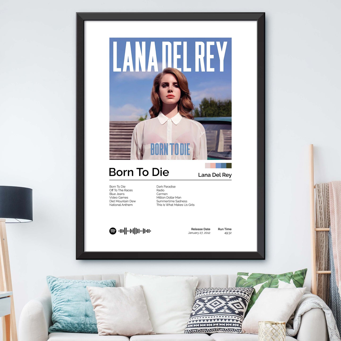 Lana Del Rey - Born to Die Album Cover Print