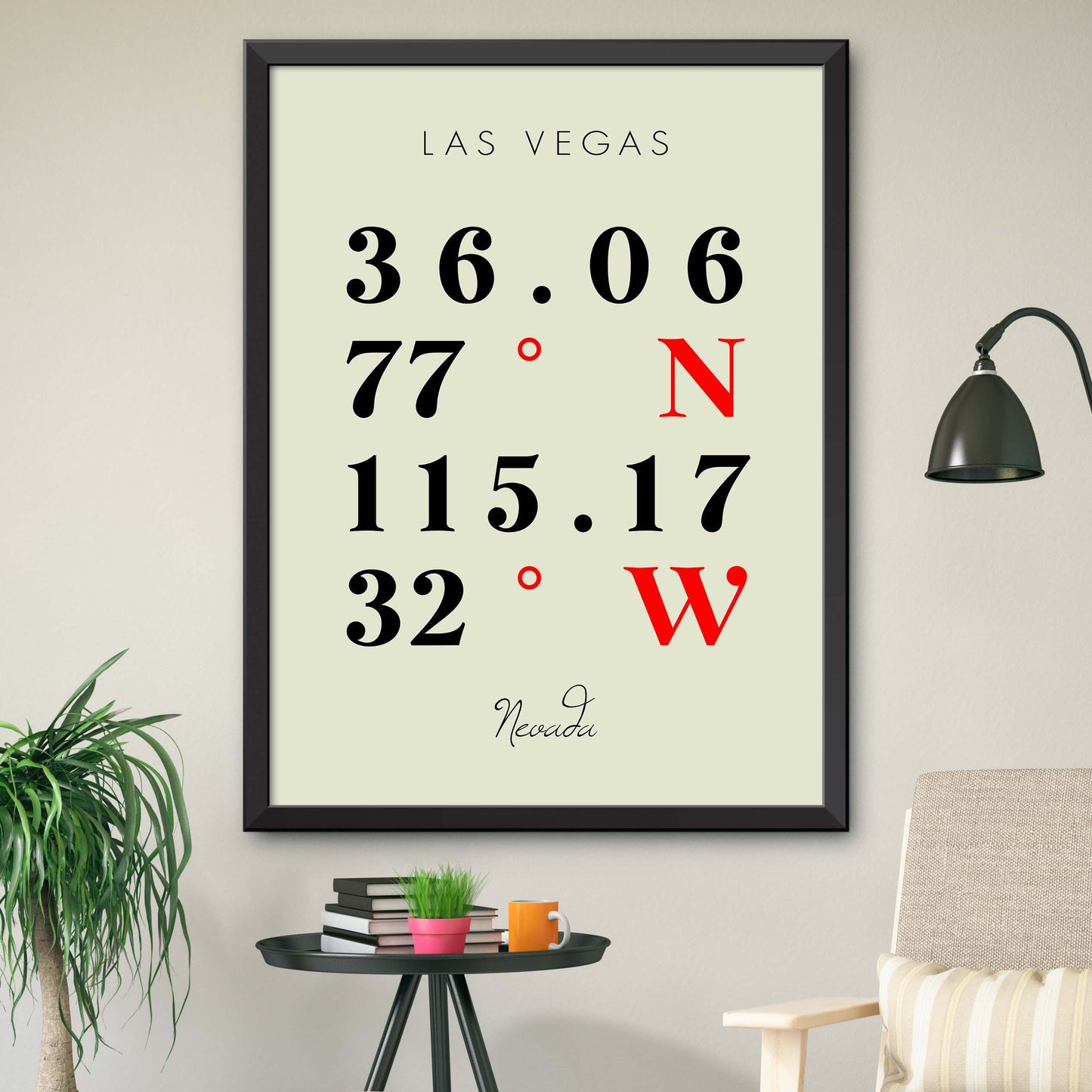 Las-Vegas Coordinate Map