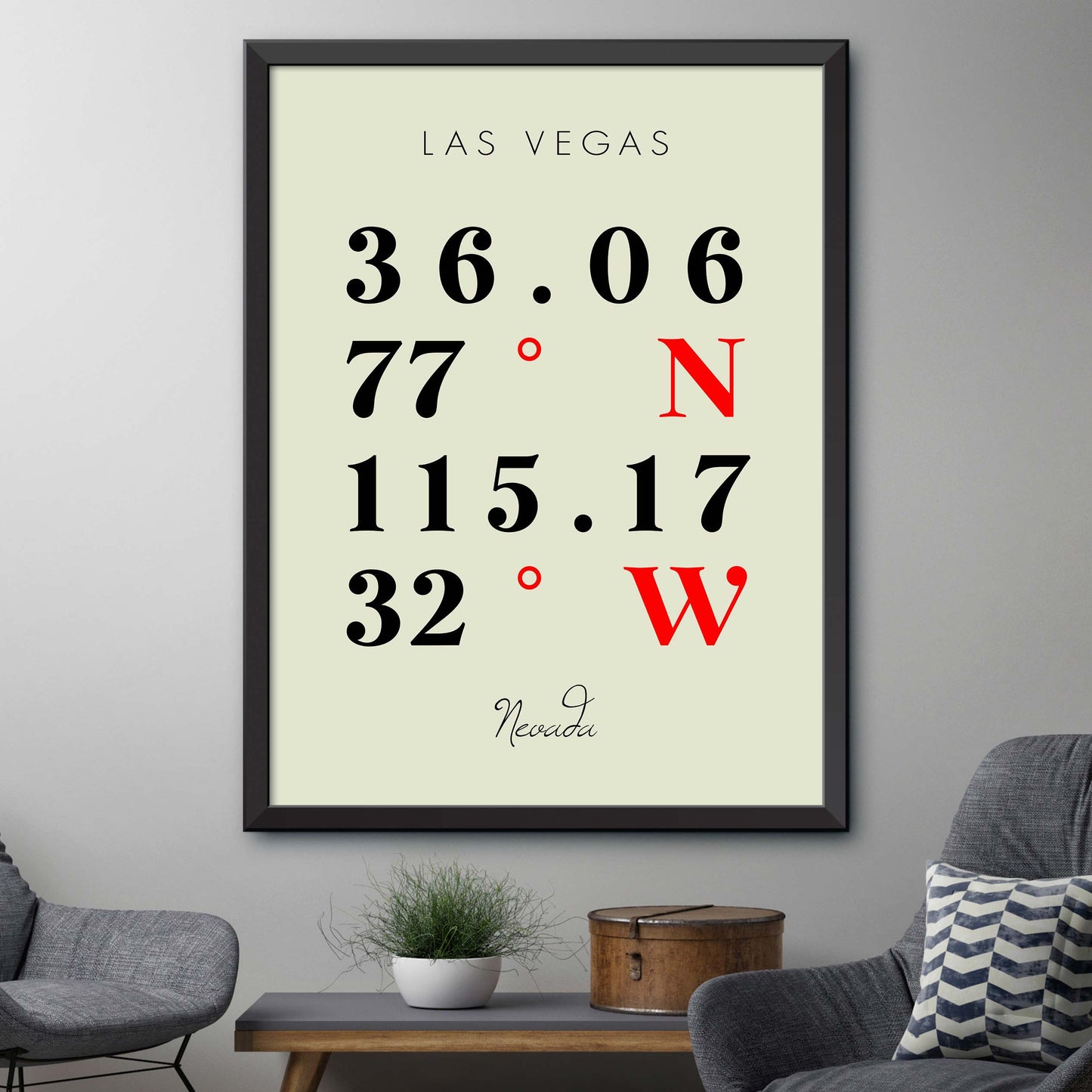 Las-Vegas Coordinate Map