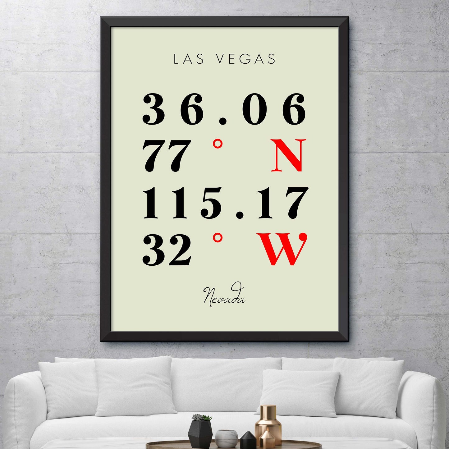 Las-Vegas Coordinate Map