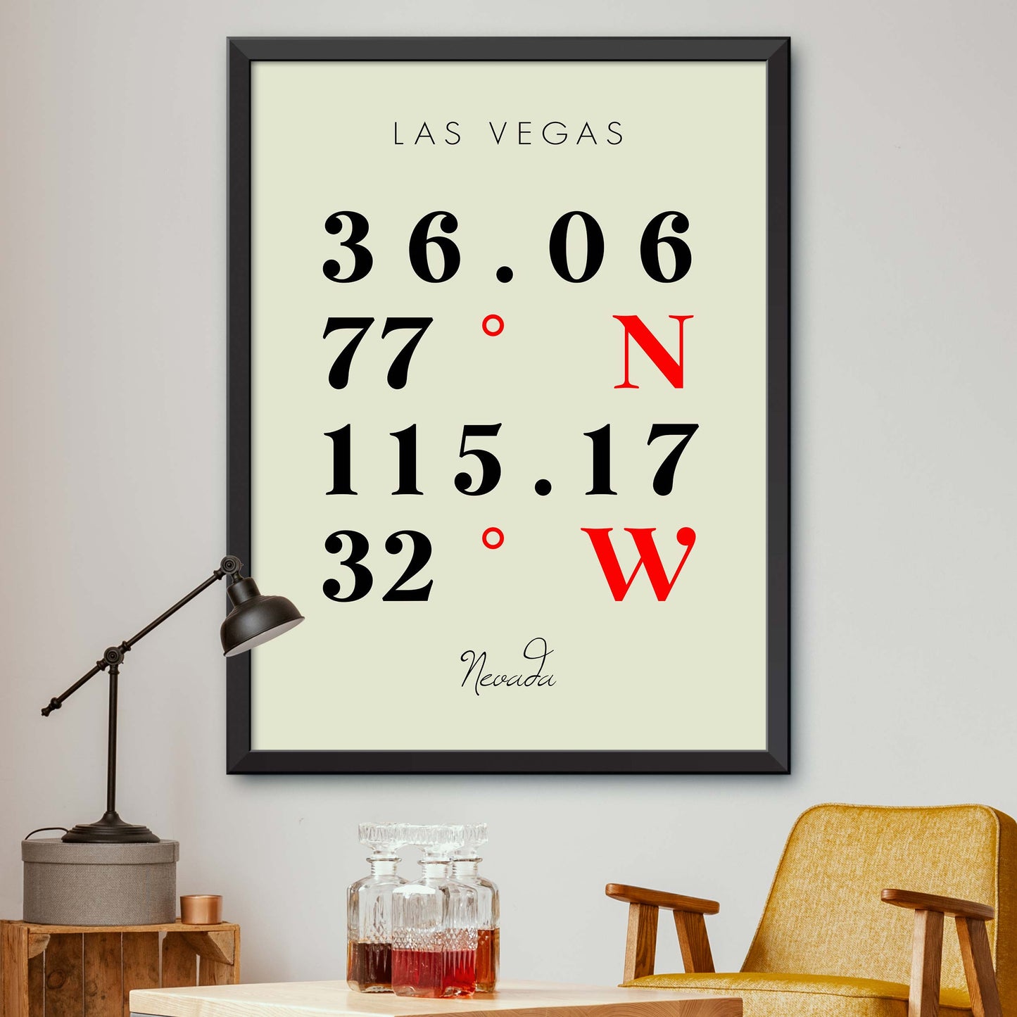 Las-Vegas Coordinate Map