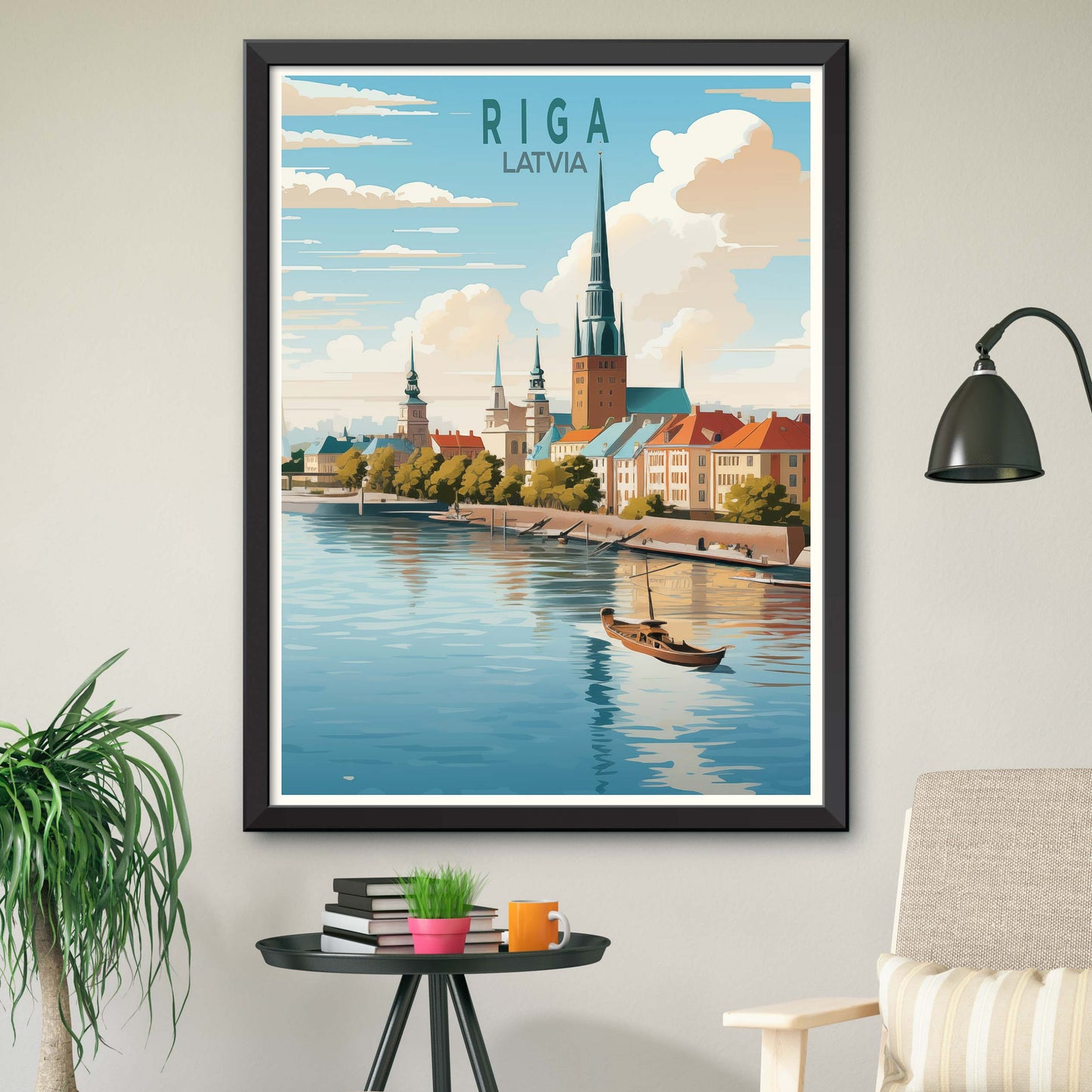 Riga Latvia Travel Poster