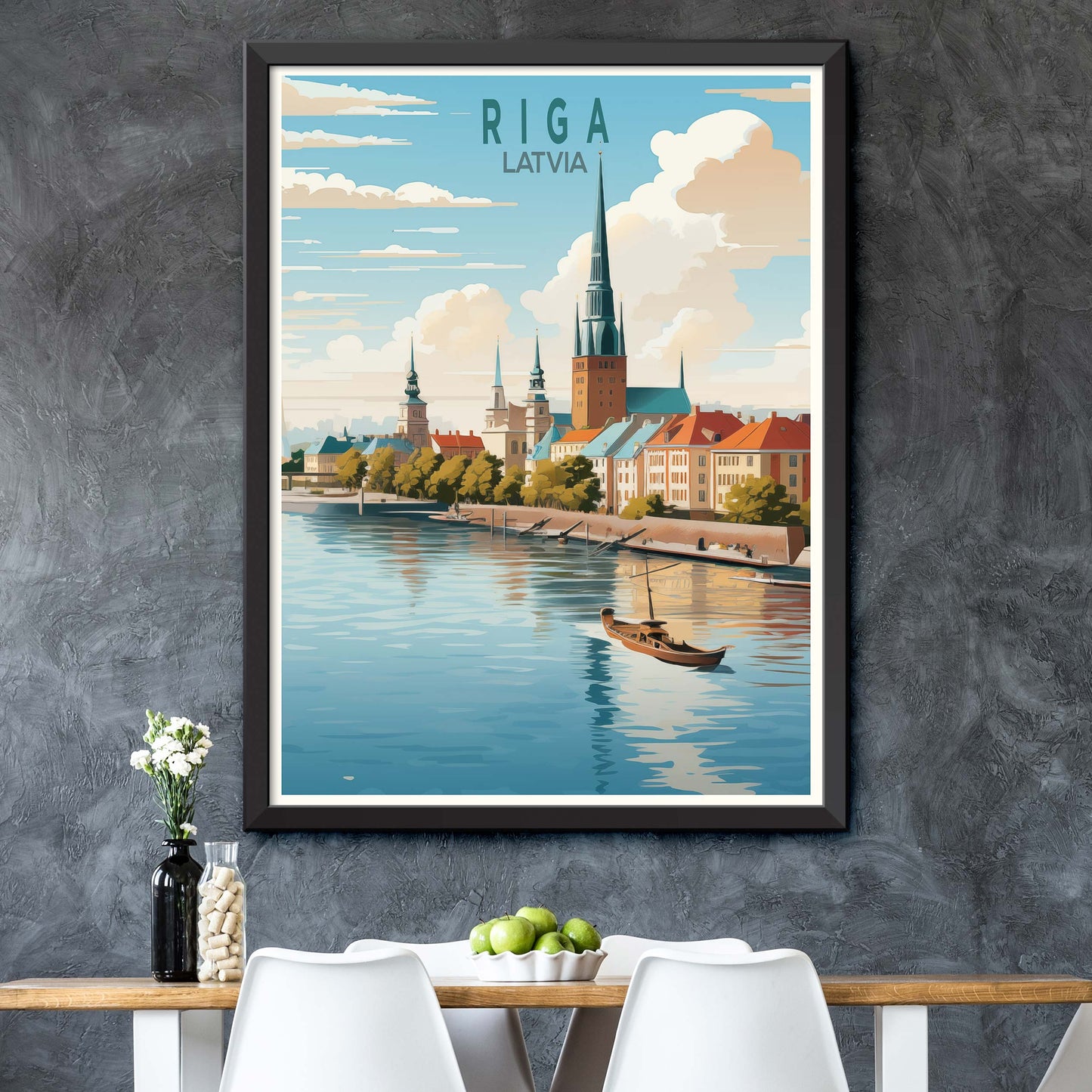 Riga Latvia Travel Poster