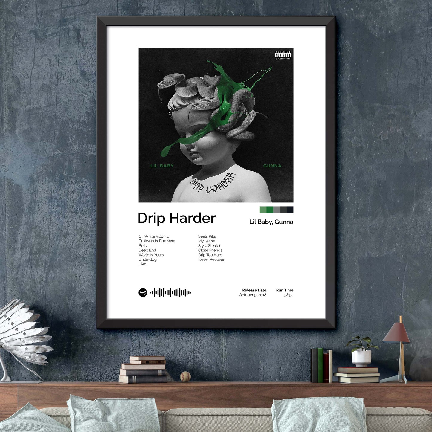 Lil Baby, Gunna - Drip Harder Album Cover Print