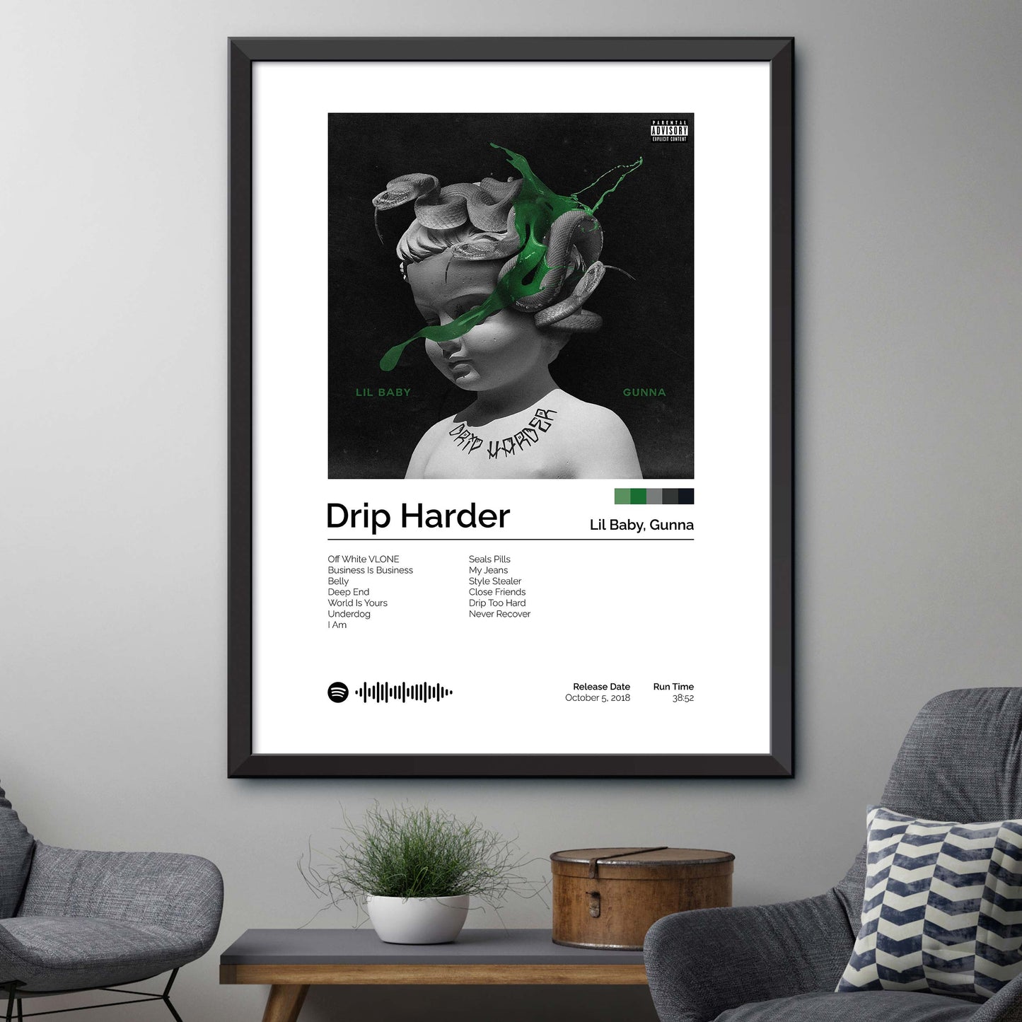 Lil Baby, Gunna - Drip Harder Album Cover Print