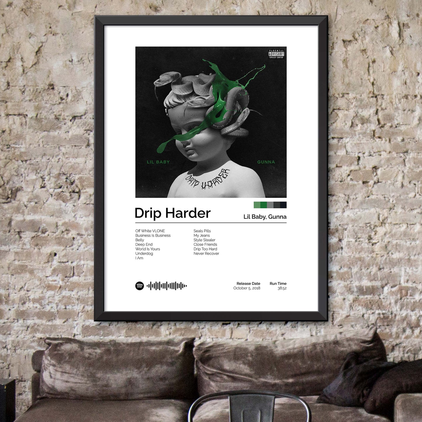 Lil Baby, Gunna - Drip Harder Album Cover Print