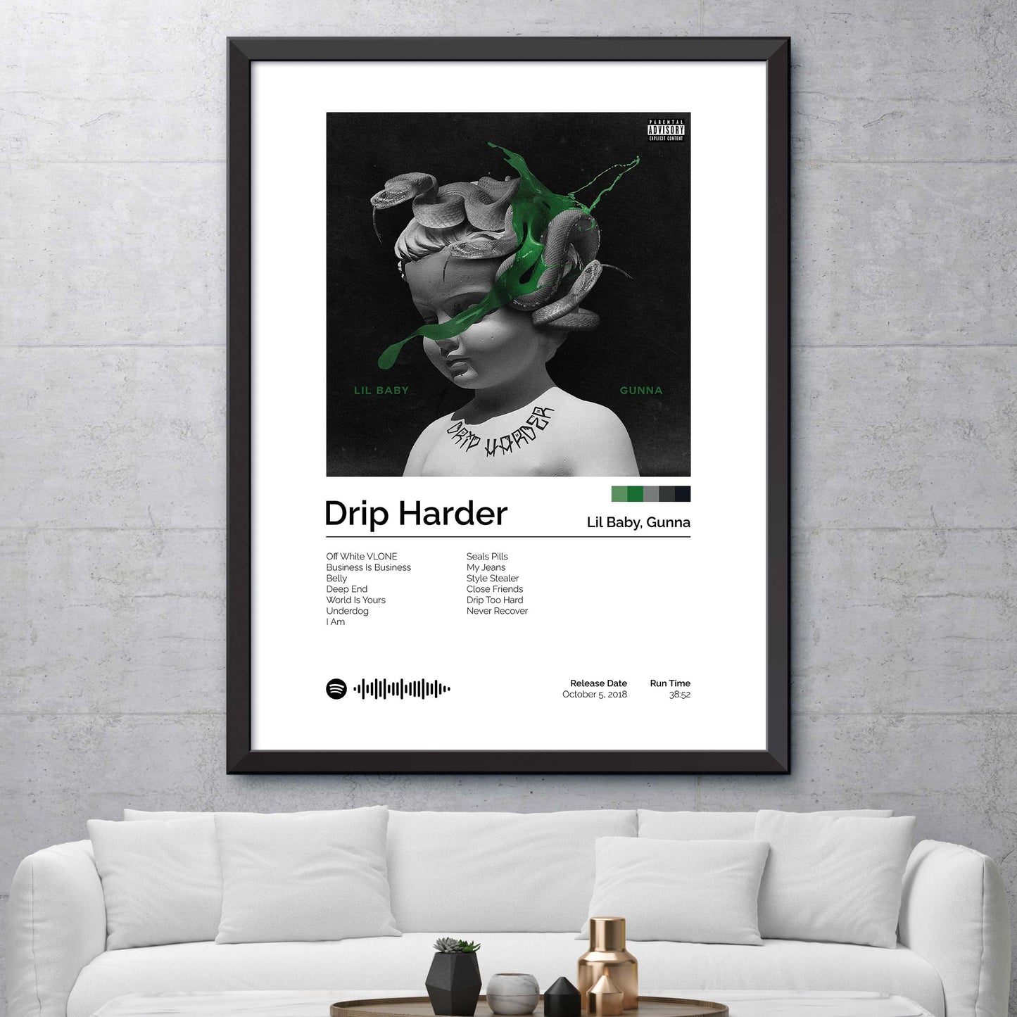 Lil Baby, Gunna - Drip Harder Album Cover Print