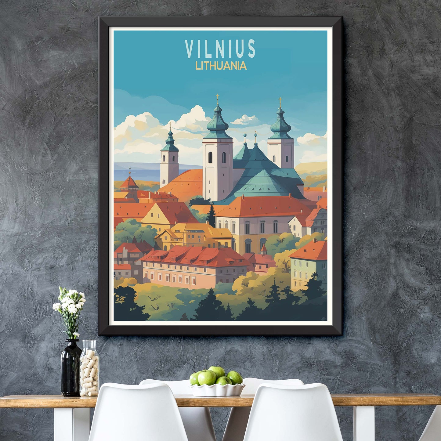 Vilnius Lithuania, Canvas Print